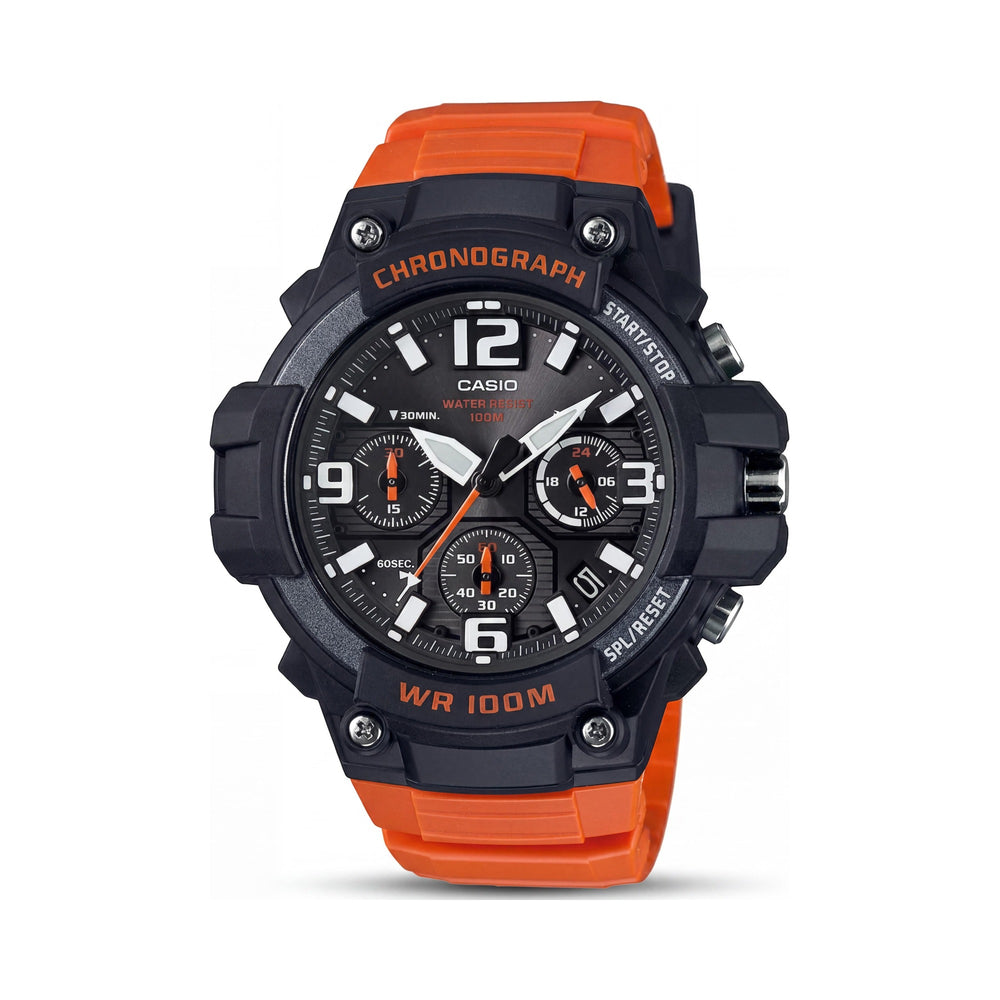 Casio MCW-100H-4AV Men's Quartz Chronograph Watch, 48mm