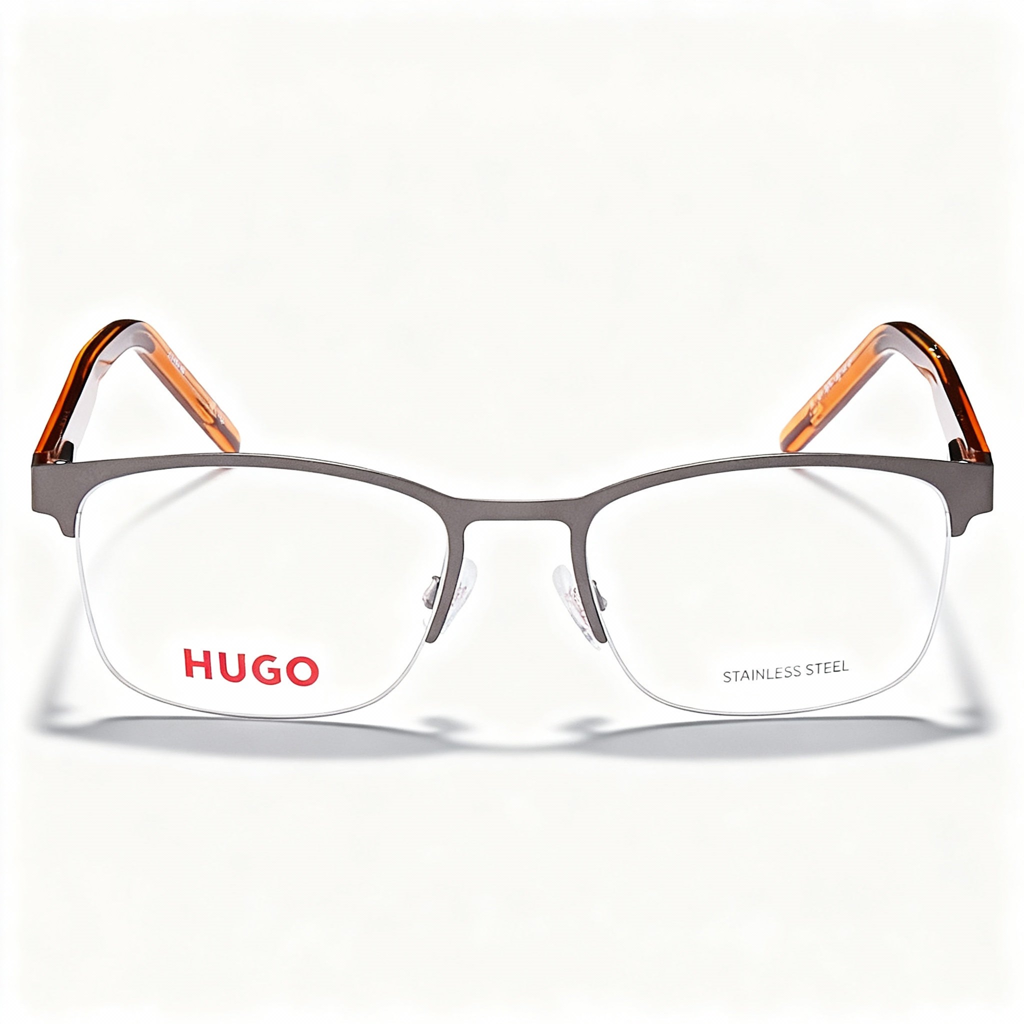 Hugo Boss Hg 1247 Men's Steel Casual Non-Polarized Eyewear, Ruthen Green, 53mm, Photo 1