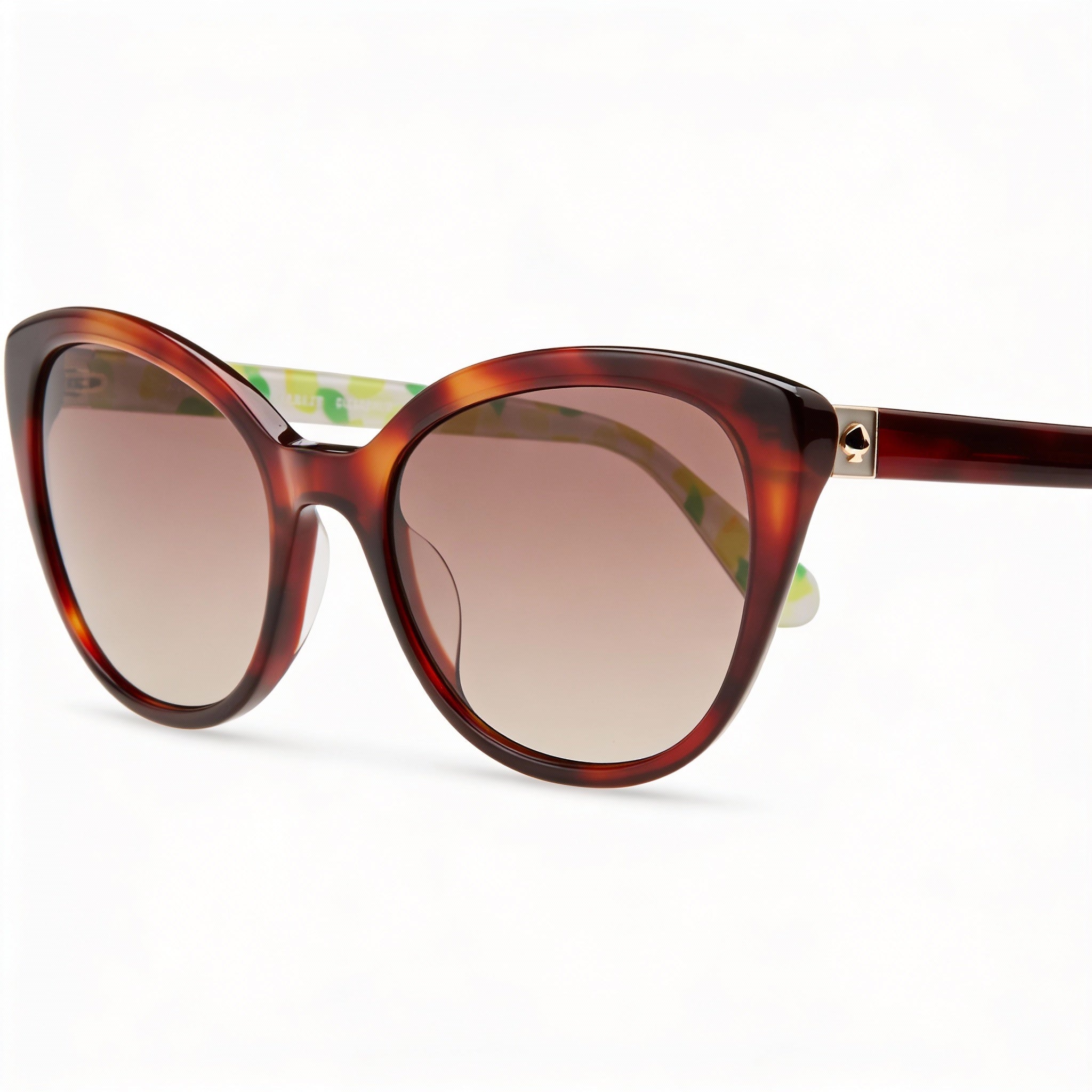 Kate Spade New York Casual Women's Havana Pattern Beige Brown Acetate Frame UV Protected Sunglasses 55mm, Photo 3
