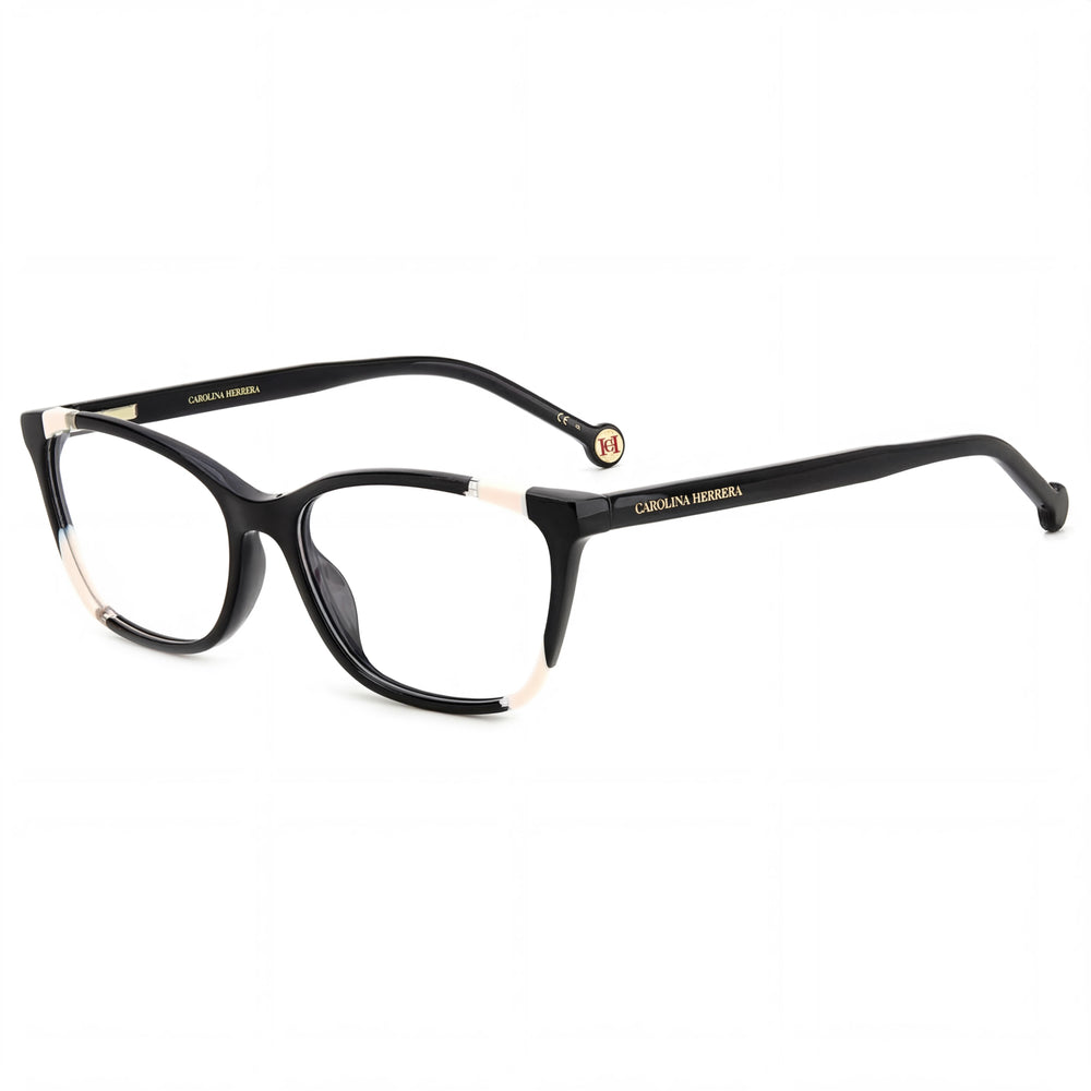 Carolina Herrera Her 0124 Women's Sunglasses featuring a Black Nude Acetate Frame and 54mm Lens Width