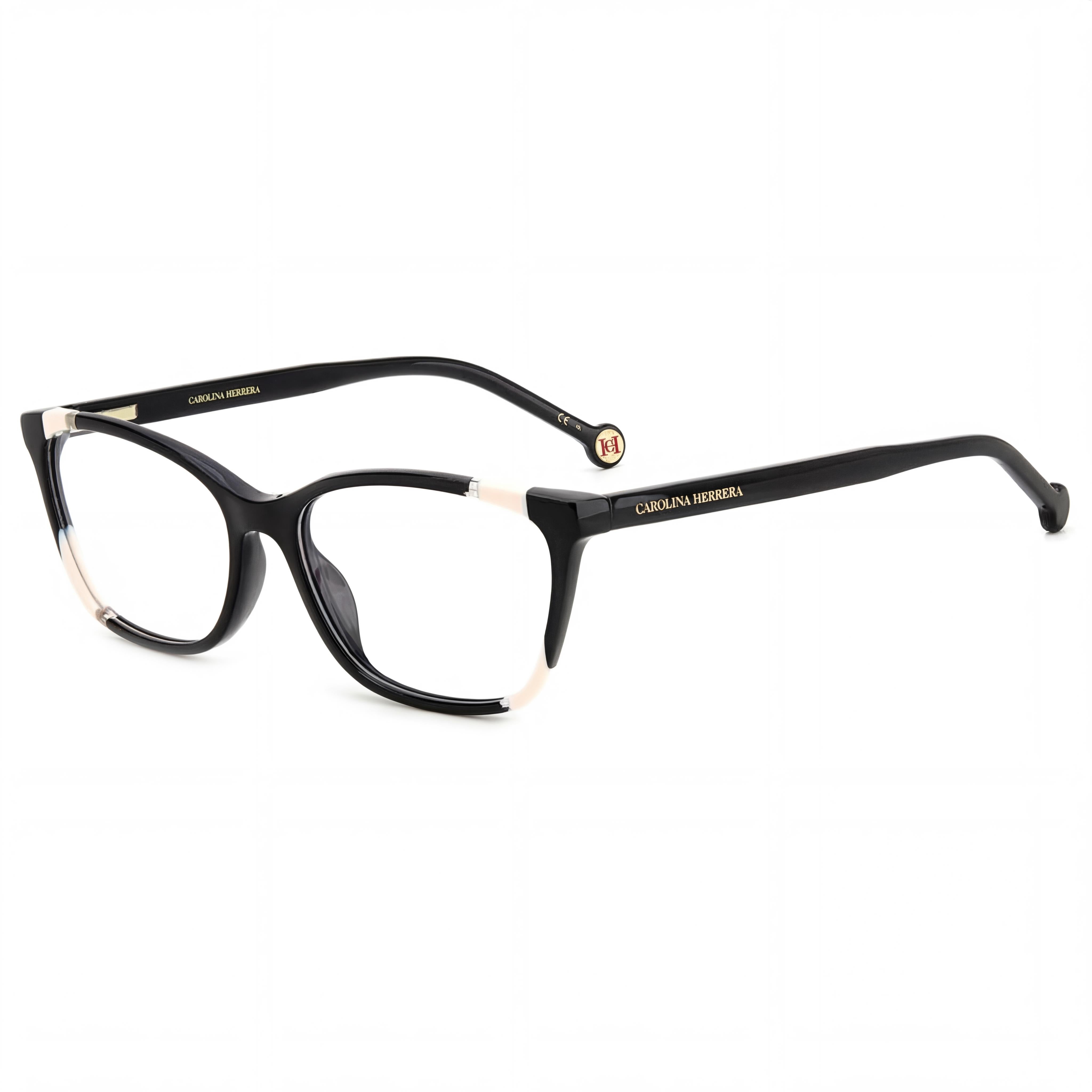 Carolina Herrera Her 0124 Women's Sunglasses featuring a Black Nude Acetate Frame and 54mm Lens Width, Photo 1