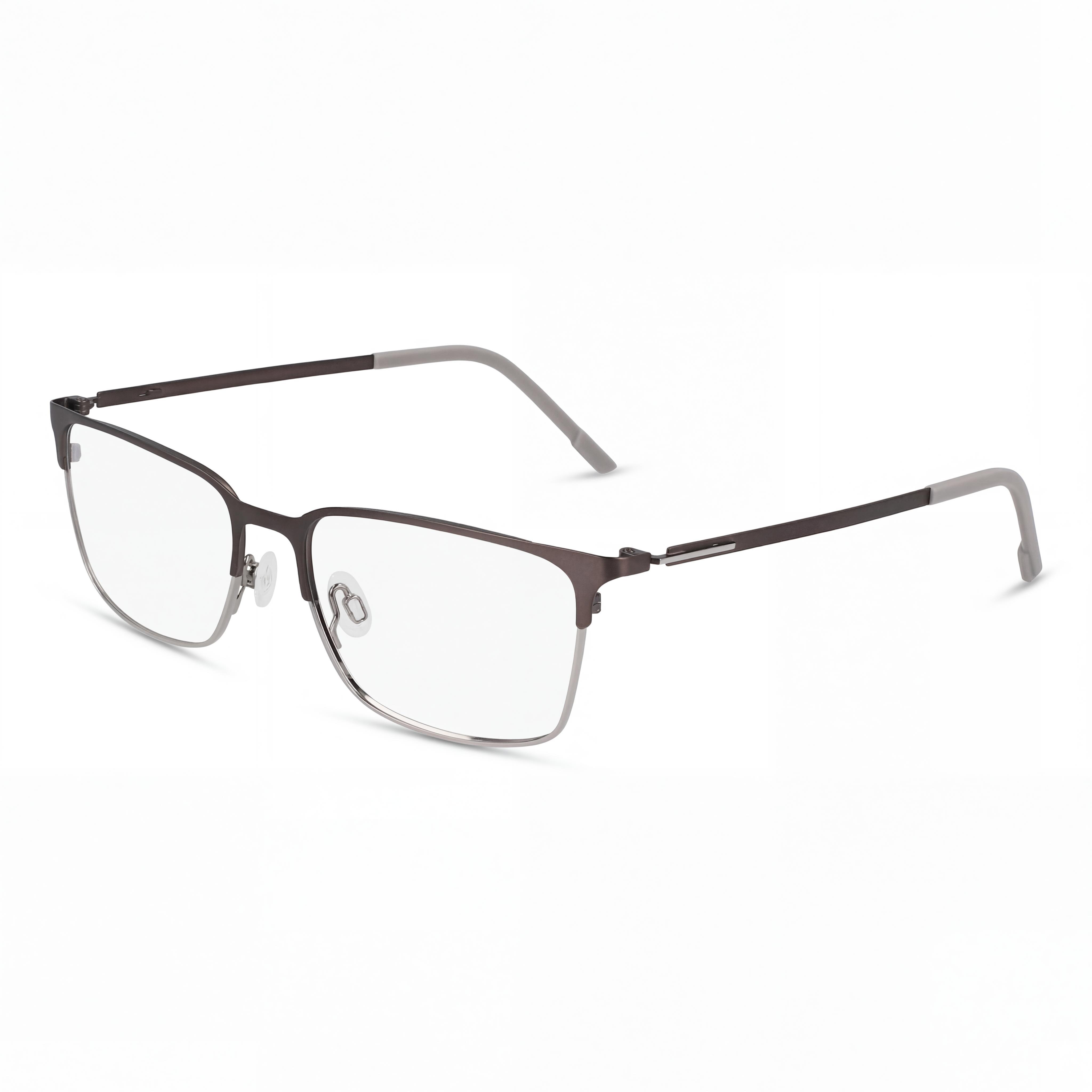 Gafas Flexon Classic Unisex de Acetato en Plata Gunmetal Mate - Ancho de Lente 55mm, Photo 1