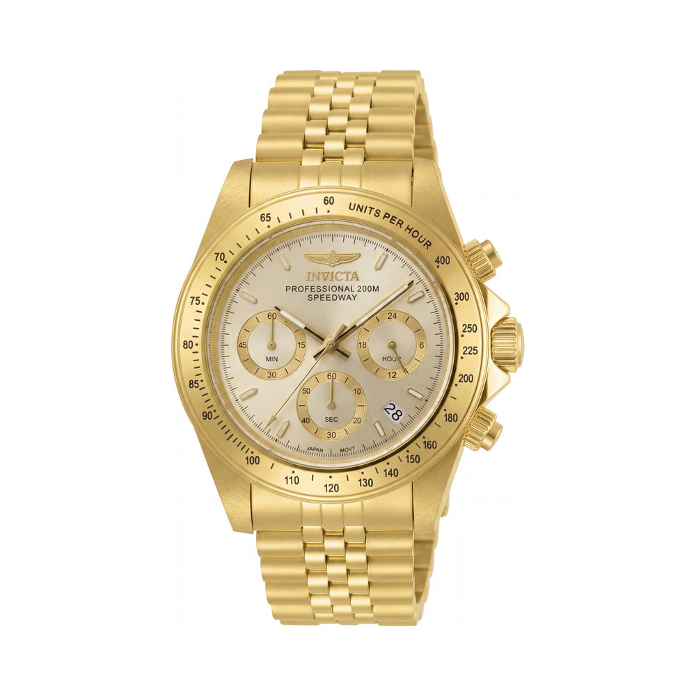 Invicta 30990 Reloj de cuarzo para hombre, acero inoxidable plateado, esfera azul, cronógrafo, resistente al agua 200 m, 39.5 mm