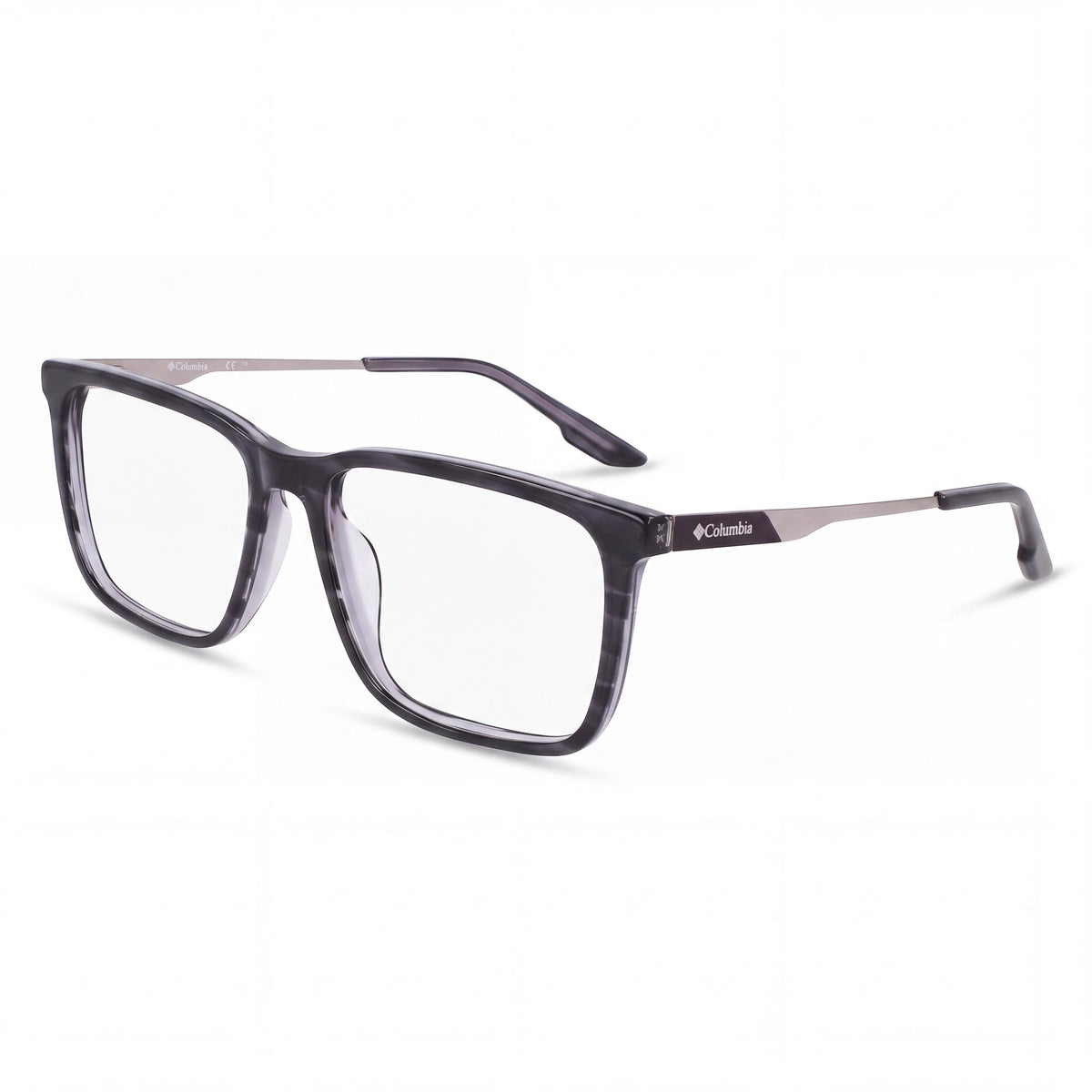 Columbia C8042 Men's Eyewear with Clear Polycarbonate Lenses and Dark Grey Horn Metal Frame 59mm, Photo 1