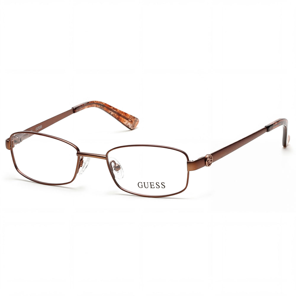 Gafas Cuadradas Marrón Oscuro Guess GU2524 para Mujer, Metal 49mm