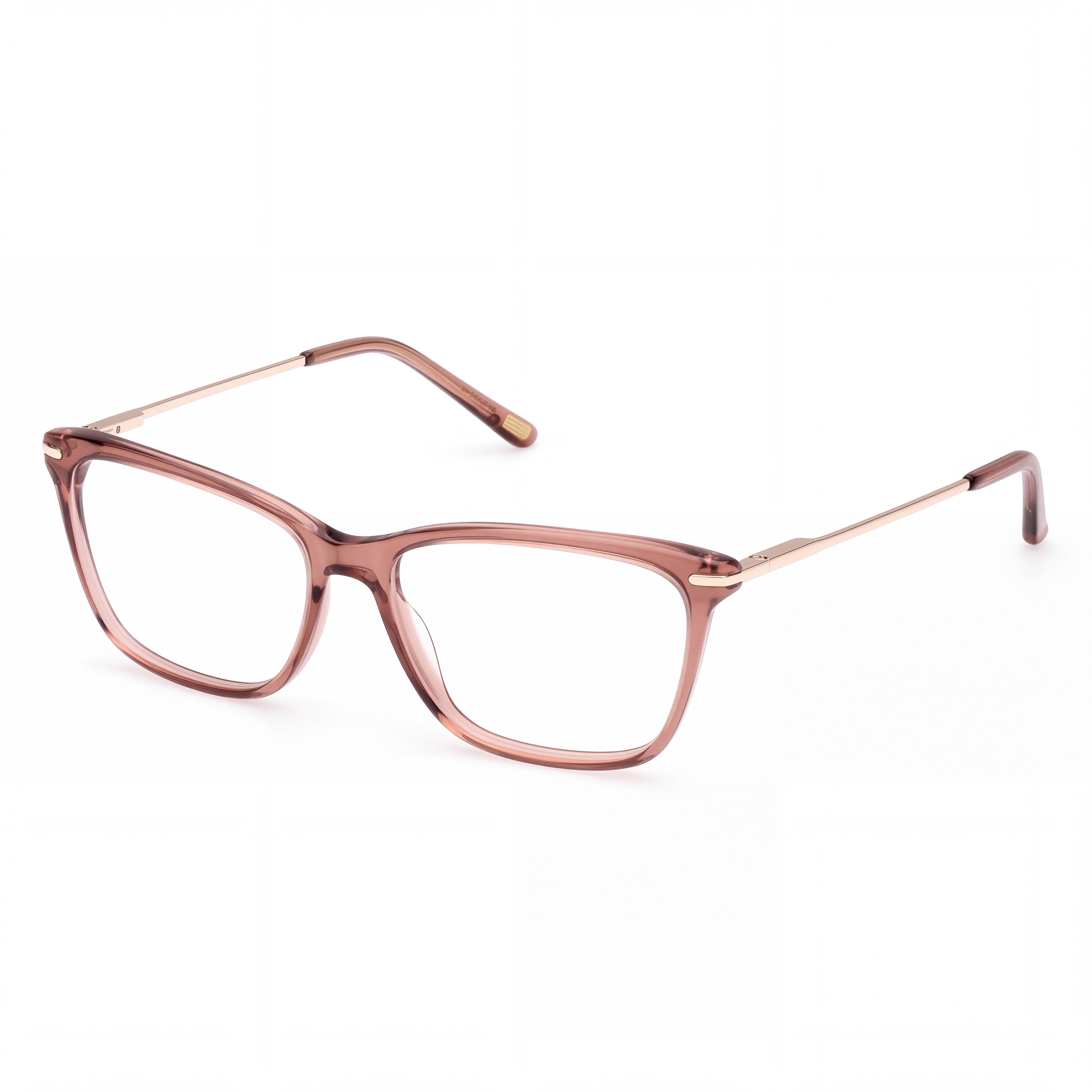 Skechers SE2200 Moderno Rectangular Full Rim Plastic Optical Eyeglasses for Women in Shiny Beige 54mm, Photo 1