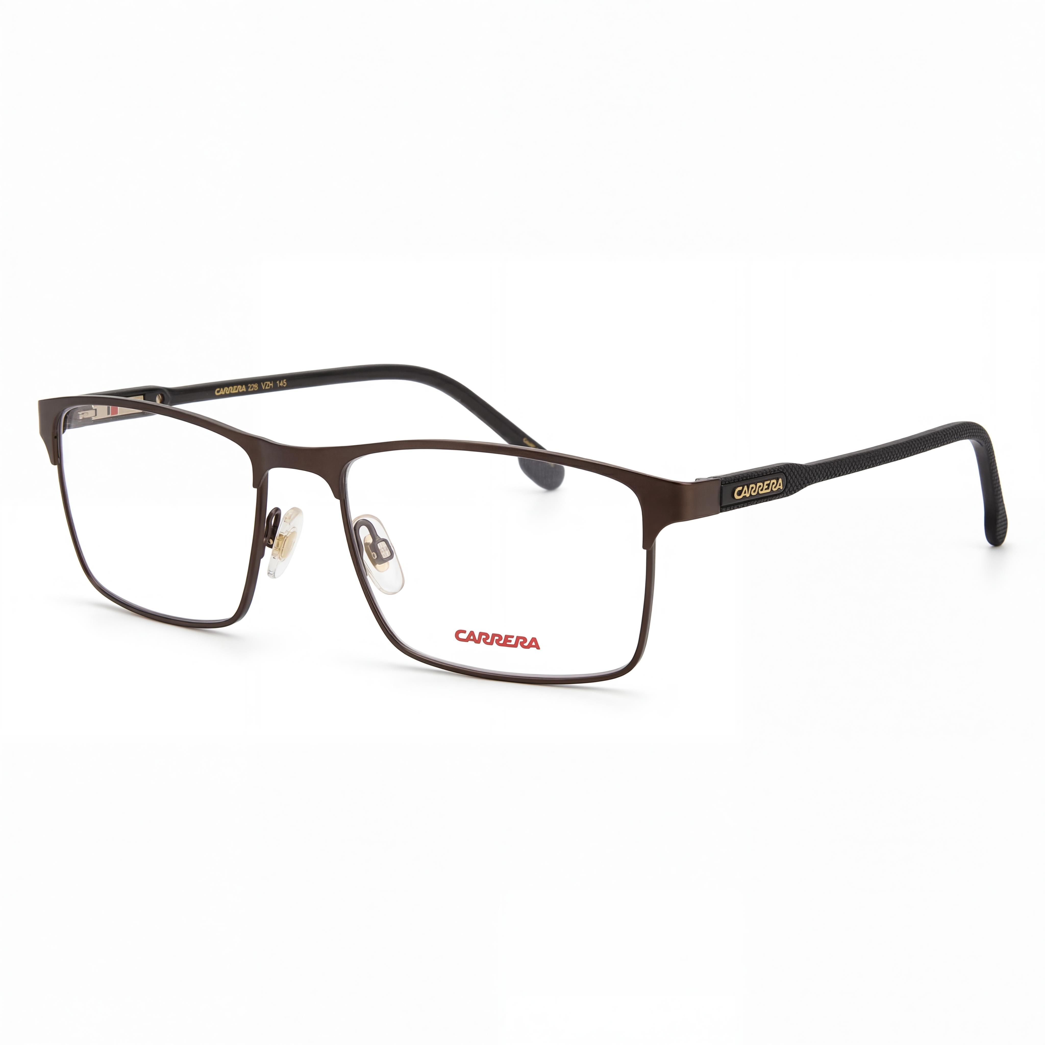 Gafas de sol unisex Carrera Modern Collection con montura de acero de aleación y lentes de policarbonato en acabado bronce mate, 58 mm de ancho de lente, Photo 1