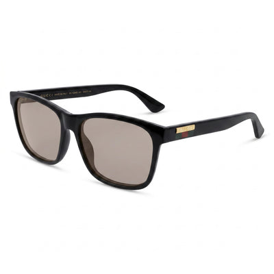 Gucci GG0746S Men's Black Injected Plastic Full Rim Sunglasses Grey Lenses 57-17 UV Protected