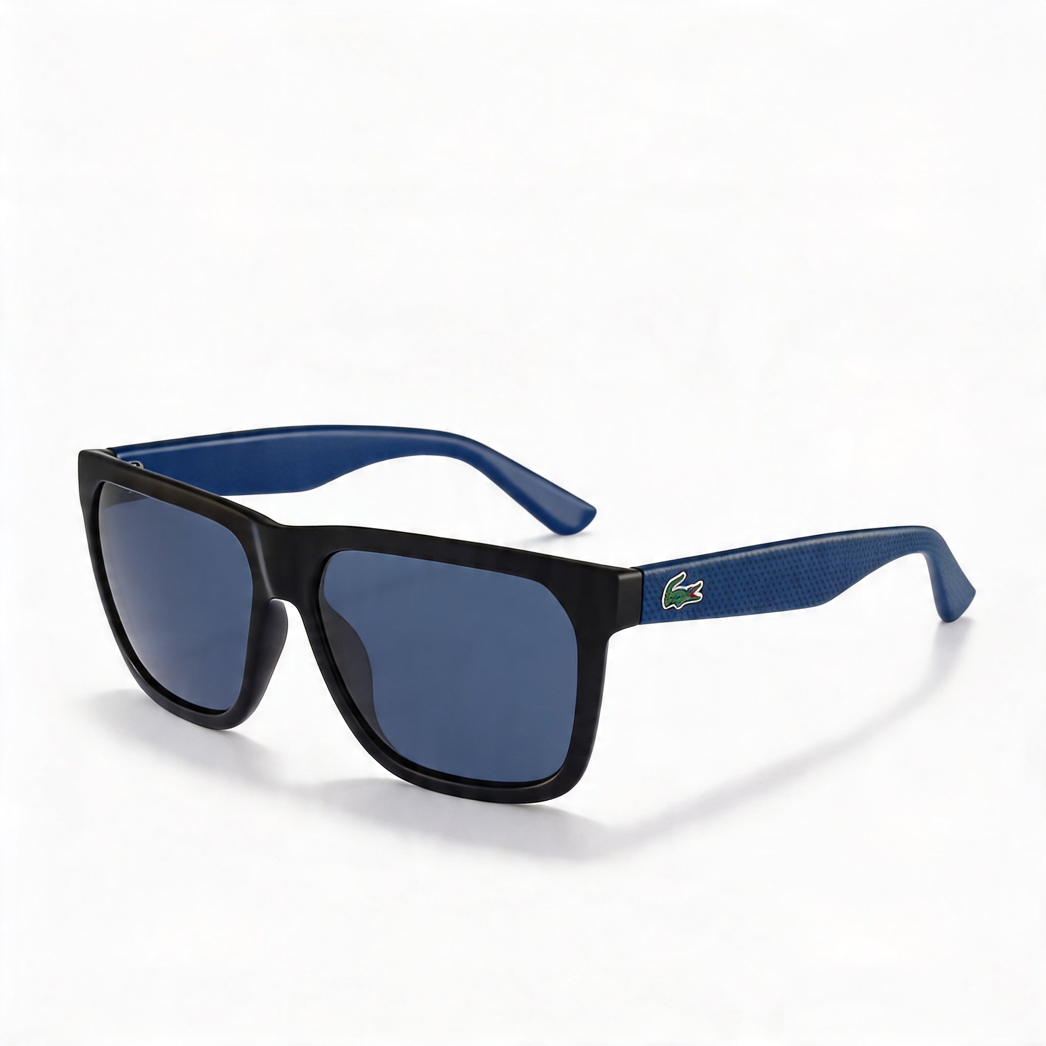 Lacoste L732S N Gafas de sol unisex casuales de plástico negro con lentes grises no polarizadas protección UV 400 de 56 mm, Photo 1