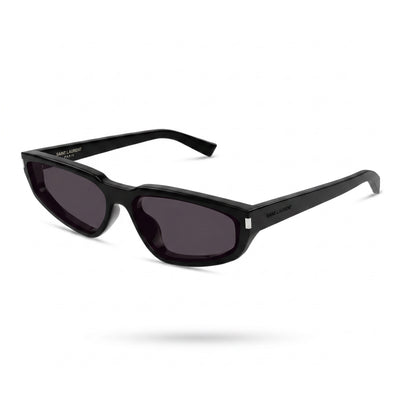 Gafas de sol clásicas Yves Saint Laurent SL 634 Nova para mujer, montura negra reciclada y lentes negras, 61 mm
