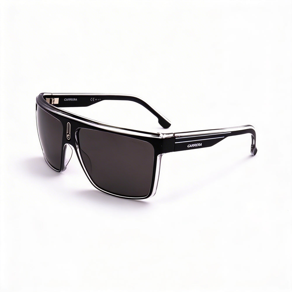 Carrera Contemporary Unisex Propionate Black Crystal Eyewear with Grey Polarized Lenses & UV Protection 63mm