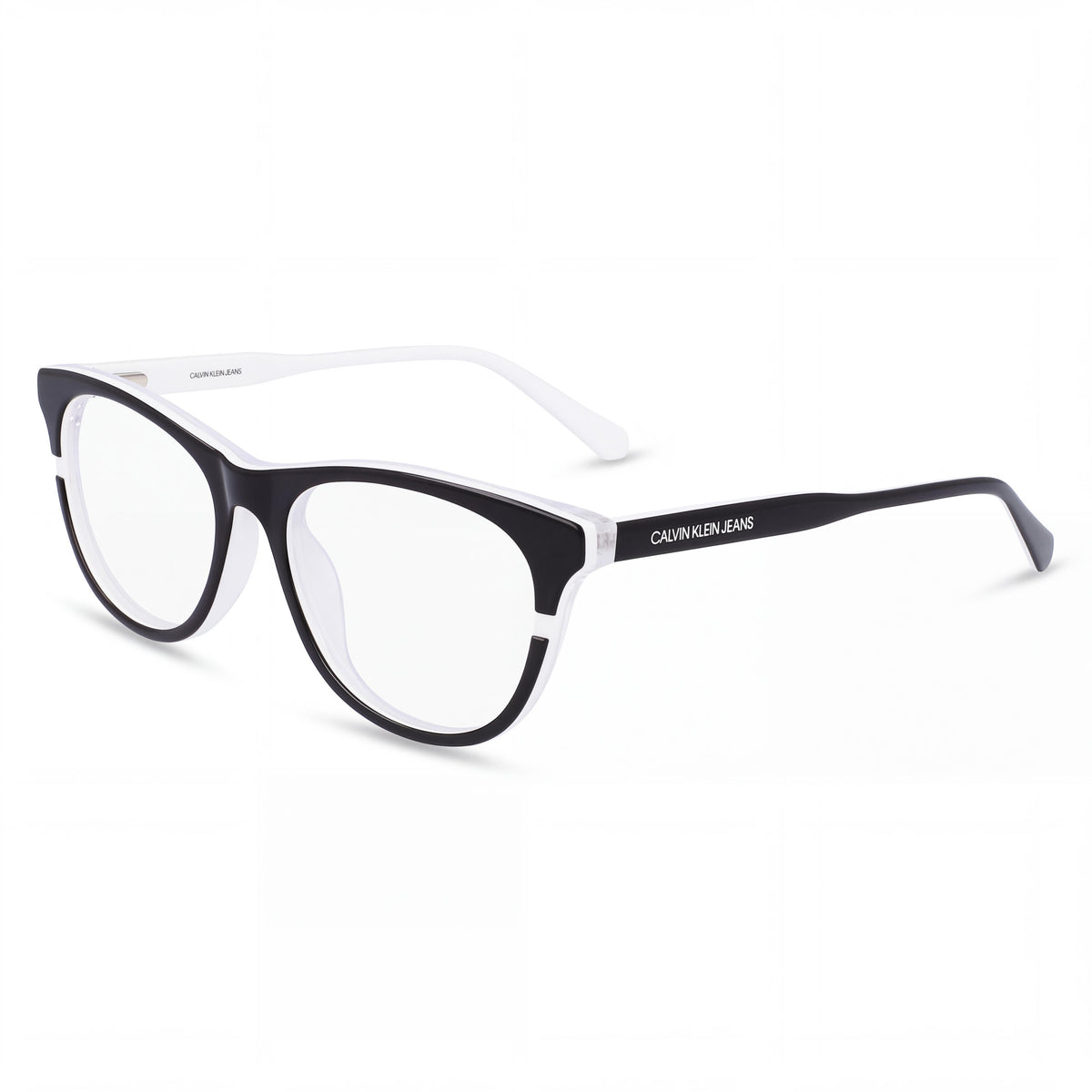 Calvin Klein Ckj20641 Men's Black White Metal Frame Polycarbonate Lens Sunglasses 53mm, Photo 1