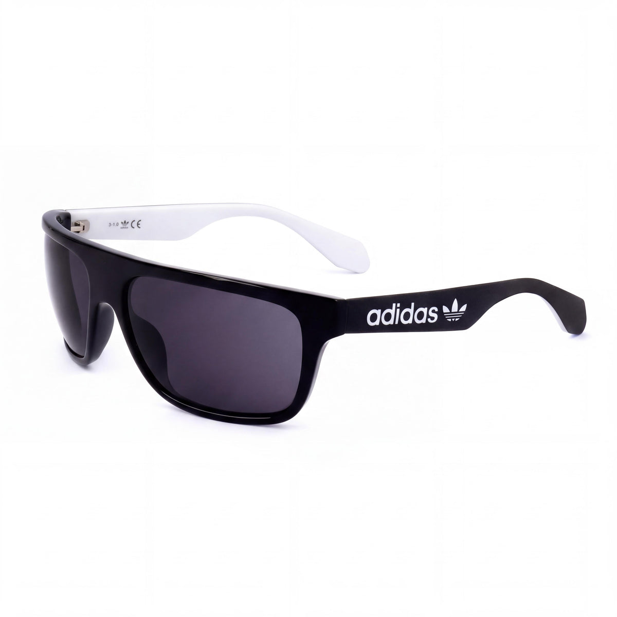 Gafas de sol casuales adidas Originals para hombre, de plástico negro con lentes grises, protección UV, ancho de lente de 59 mm, Photo 1