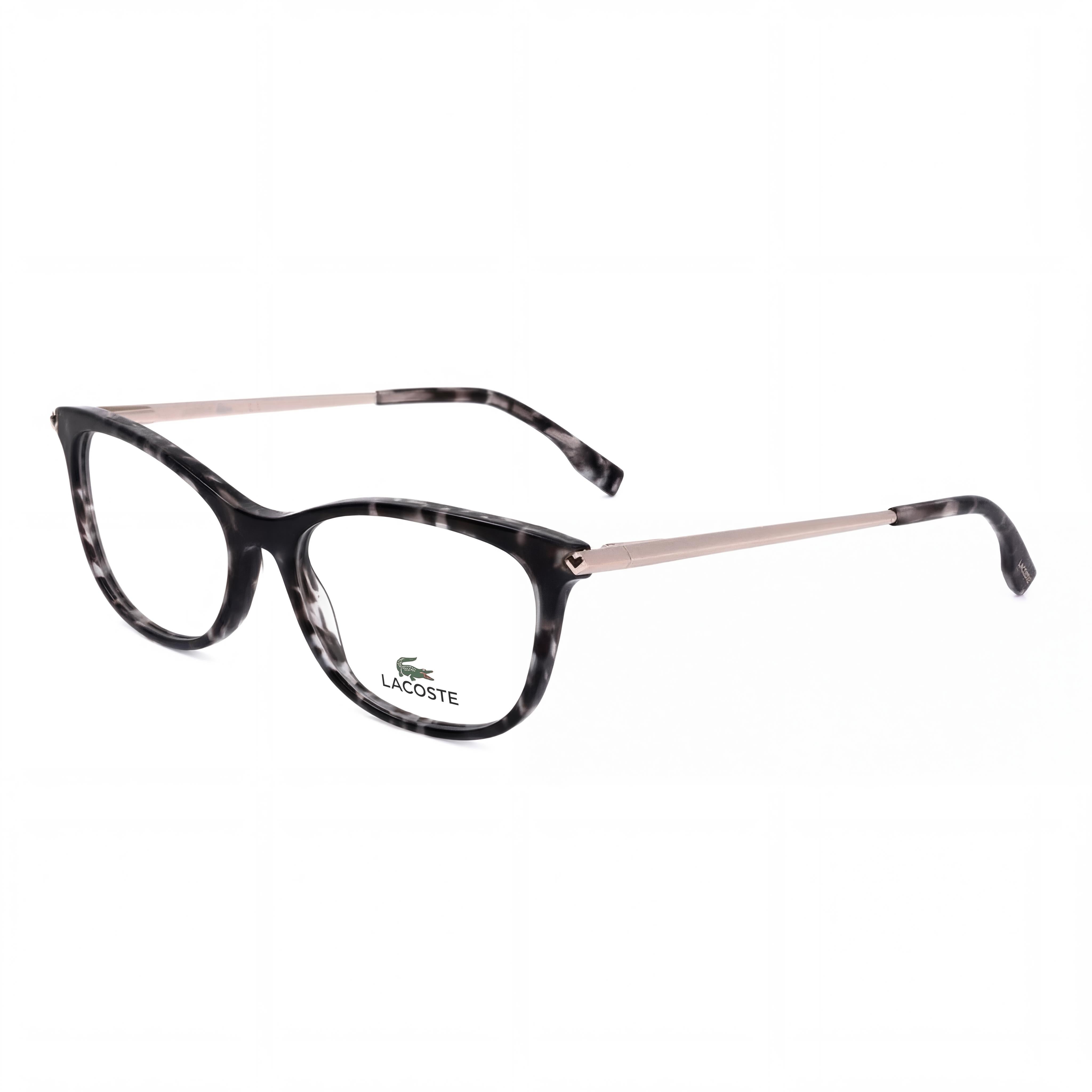 Lacoste Casual Style Women's Sunglasses featuring Plastic Frame in Black Havana with 53mm Lens Width, Photo 1