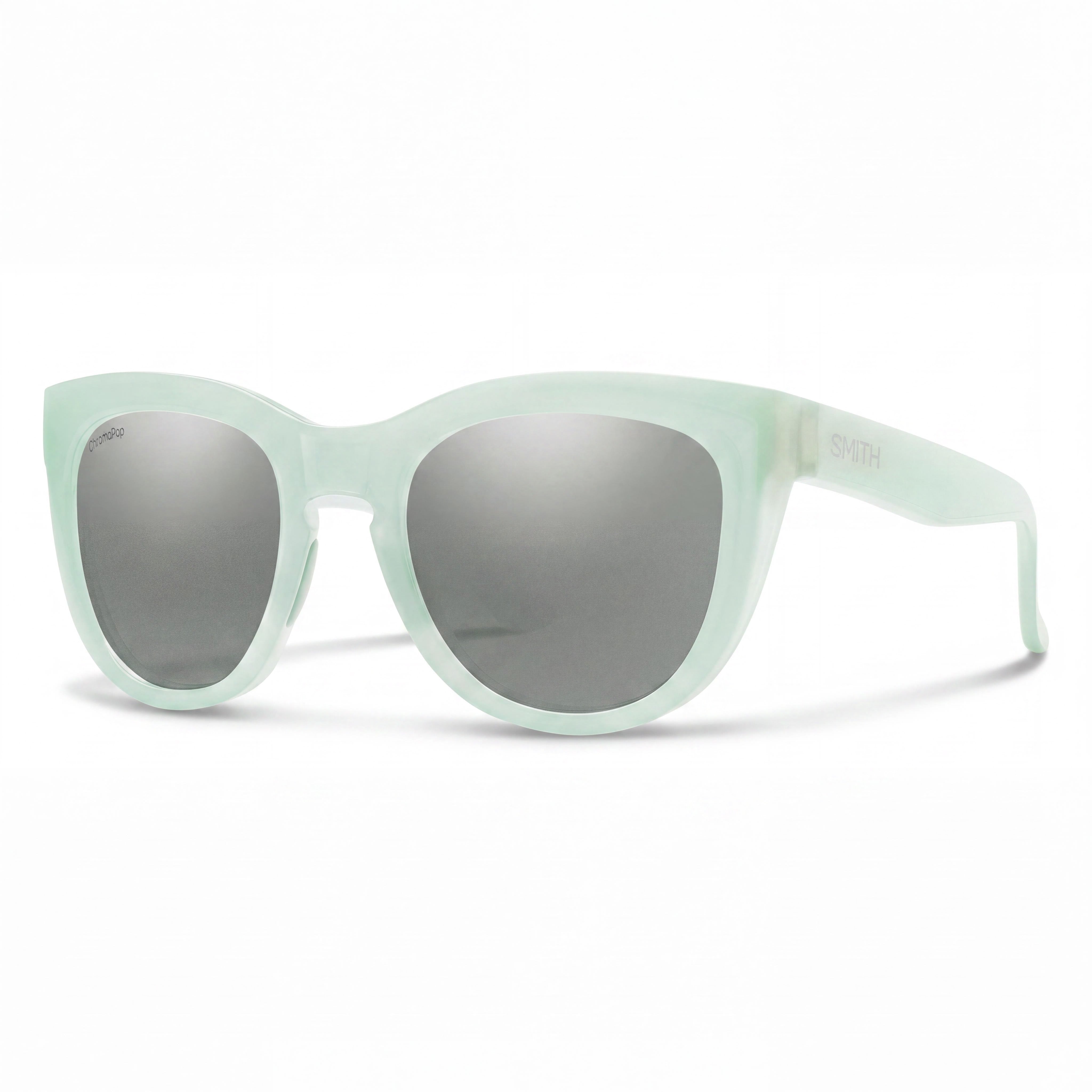 SMITH Modern Women's Ice Carbon Fiber Frame Chromapop Platinum Polarized UV Protected Lenses 52mm Bridge, Photo 1