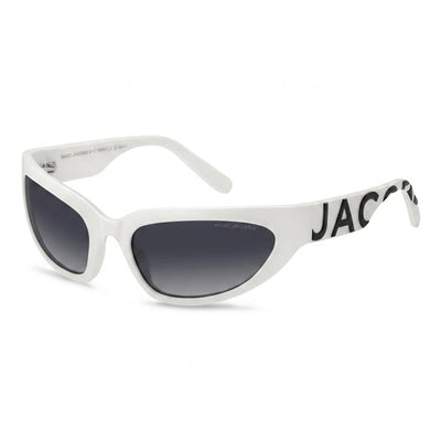 Marc Jacobs Marc 738/S Women's White, Black Cellulose Propionate Frame Dark Grey Shaded Non-Polarized Sunglasses 61mm