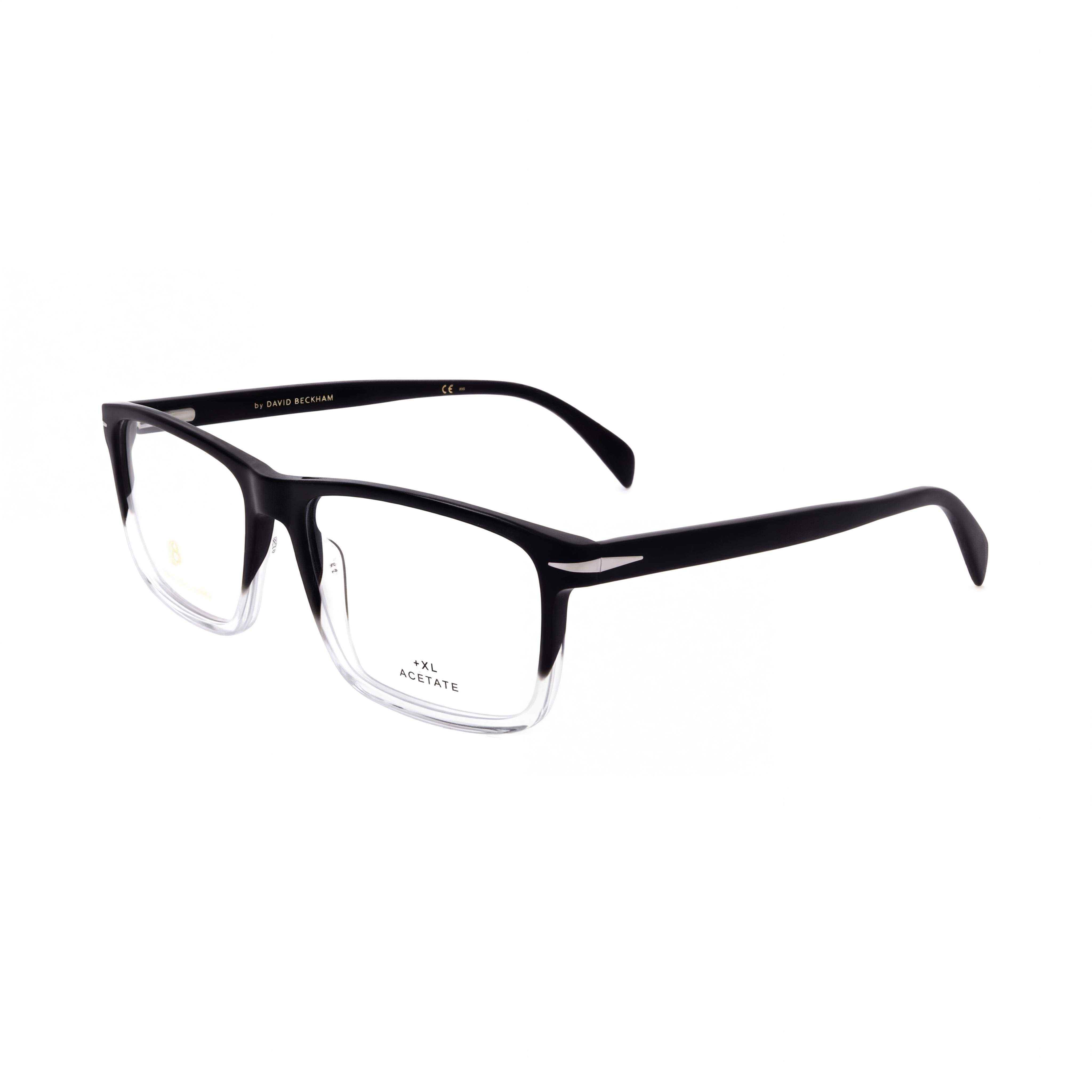 David Beckham Db 1020 Unisex Eyeglasses, Crafted with Acetate Frame in Black Crystal Finish, 56mm, Photo 1