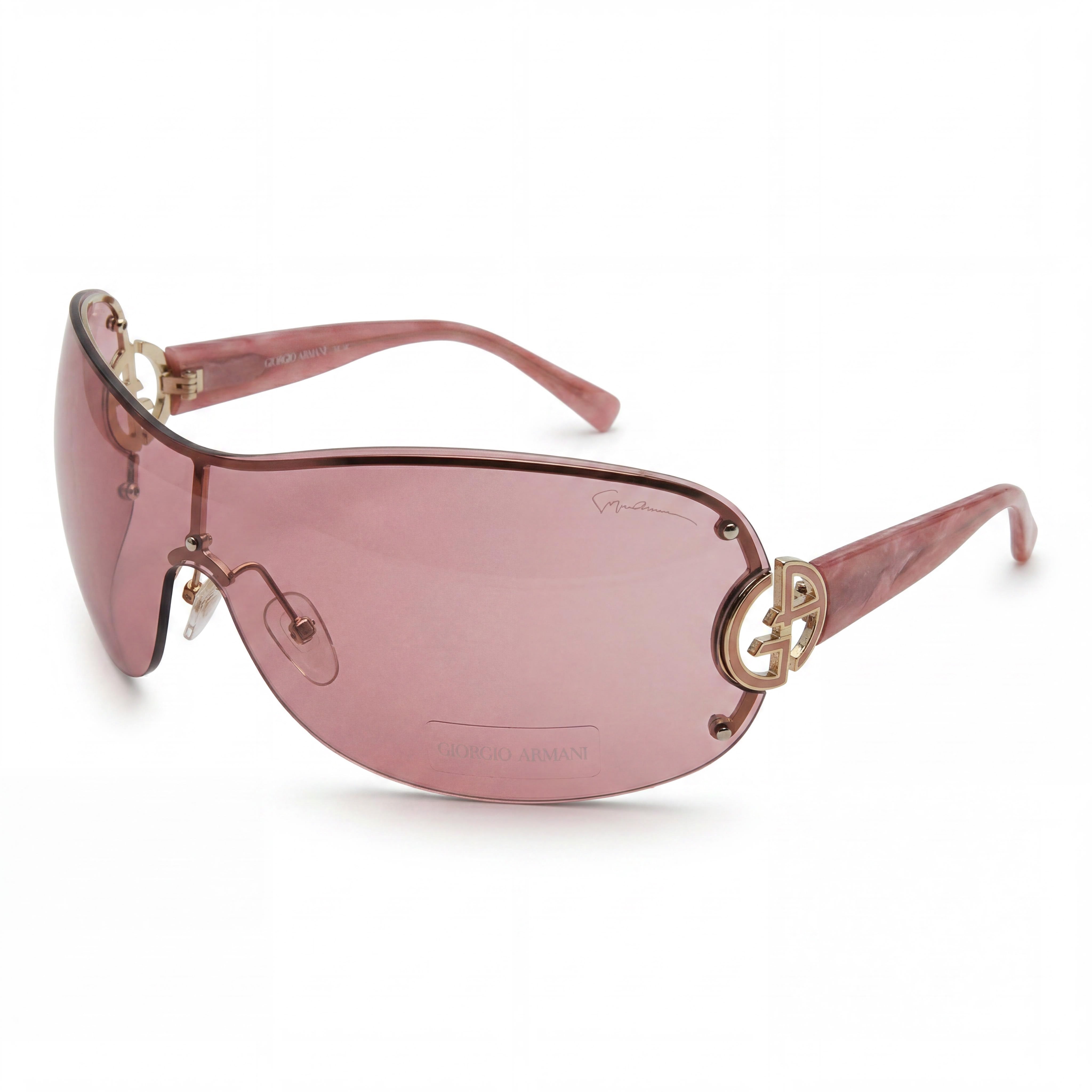 Gafas de sol informales de acetato para mujer GIORGIO ARMANI con, oro rosa, ancho de lente de 57 mm, Photo 1