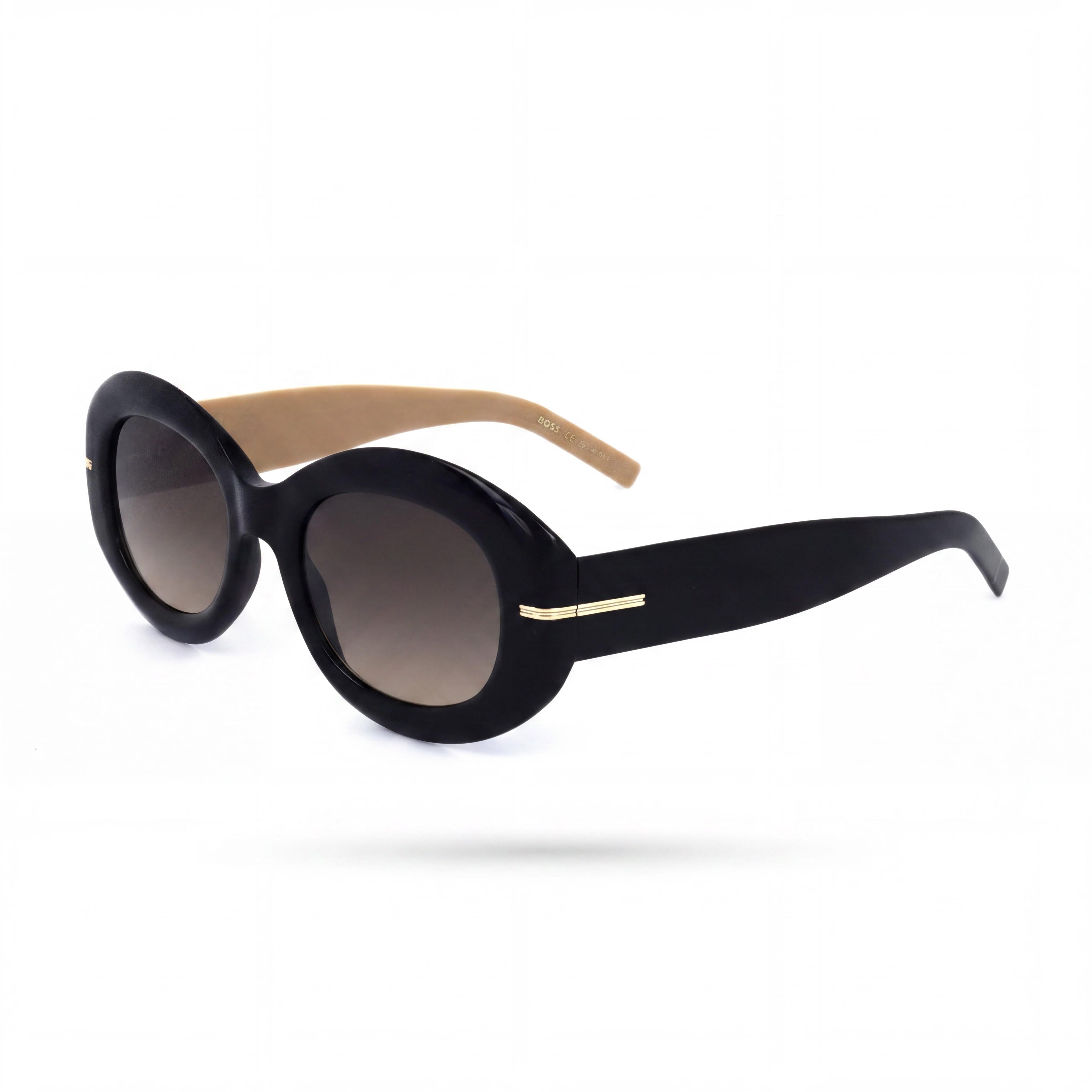 Hugo Boss B1521/N/S Women's Grey Brown Doubleshade Black Beige Plastic Frame UV Protection Sunglasses 51mm, Photo 1