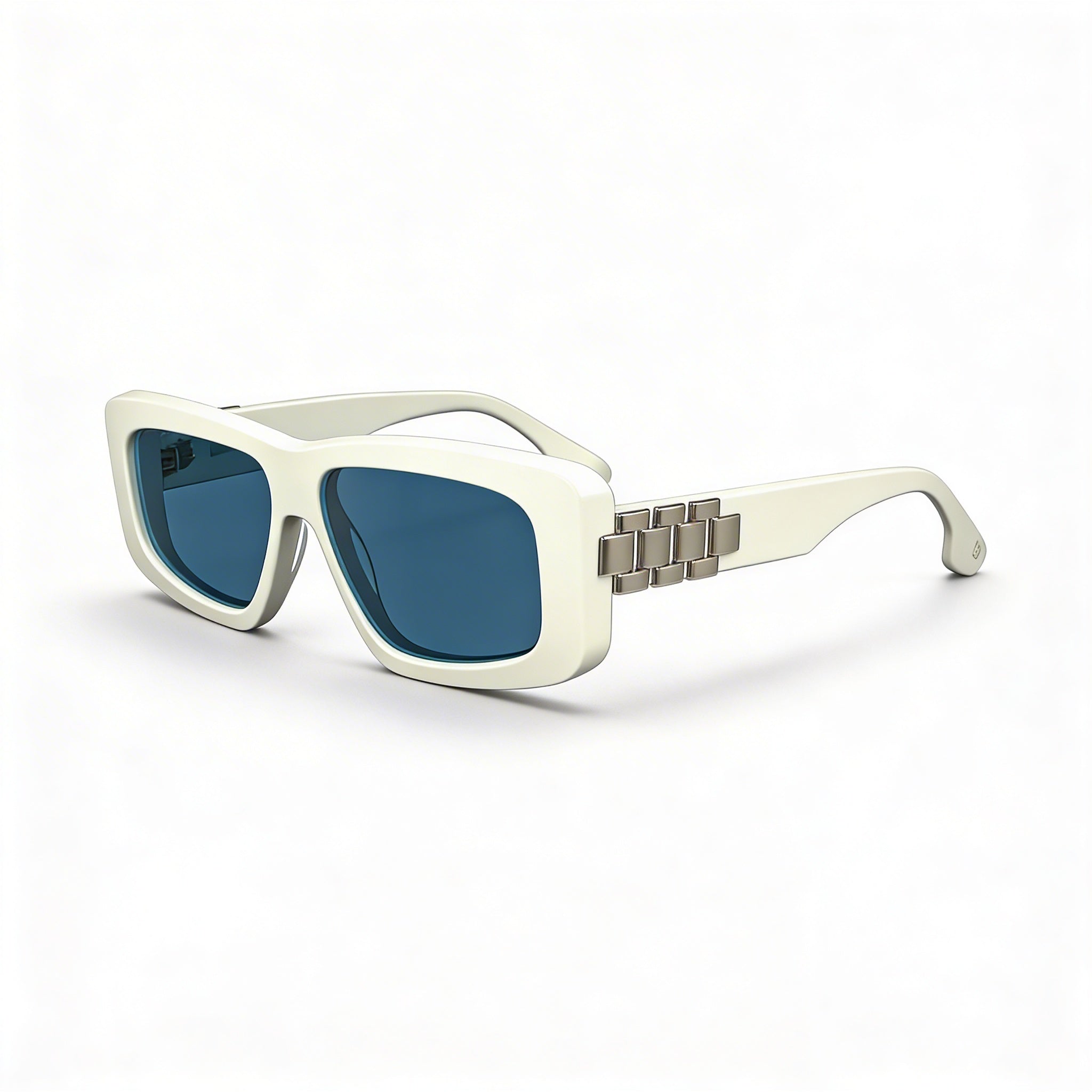 Victoria Beckham Vb669s Unisex White Frame White Lens Plastic Sunglasses 55mm 100% UV Protection, Photo 1