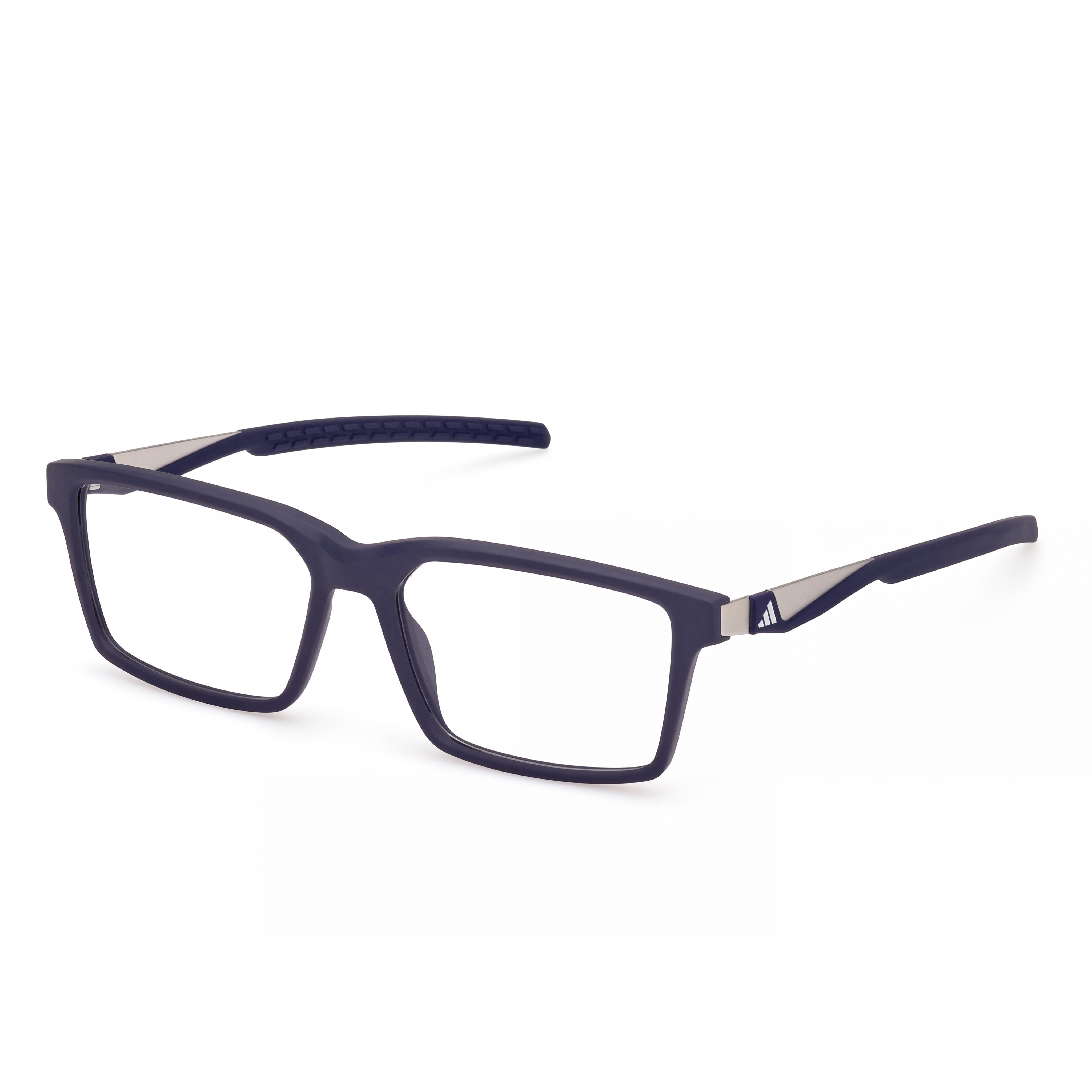 adidas SP5109 Classic Unisex Injected Frame Eyewear, Transparent Polycarbonate Lenses, Matte Blue 55/16/140, Photo 1