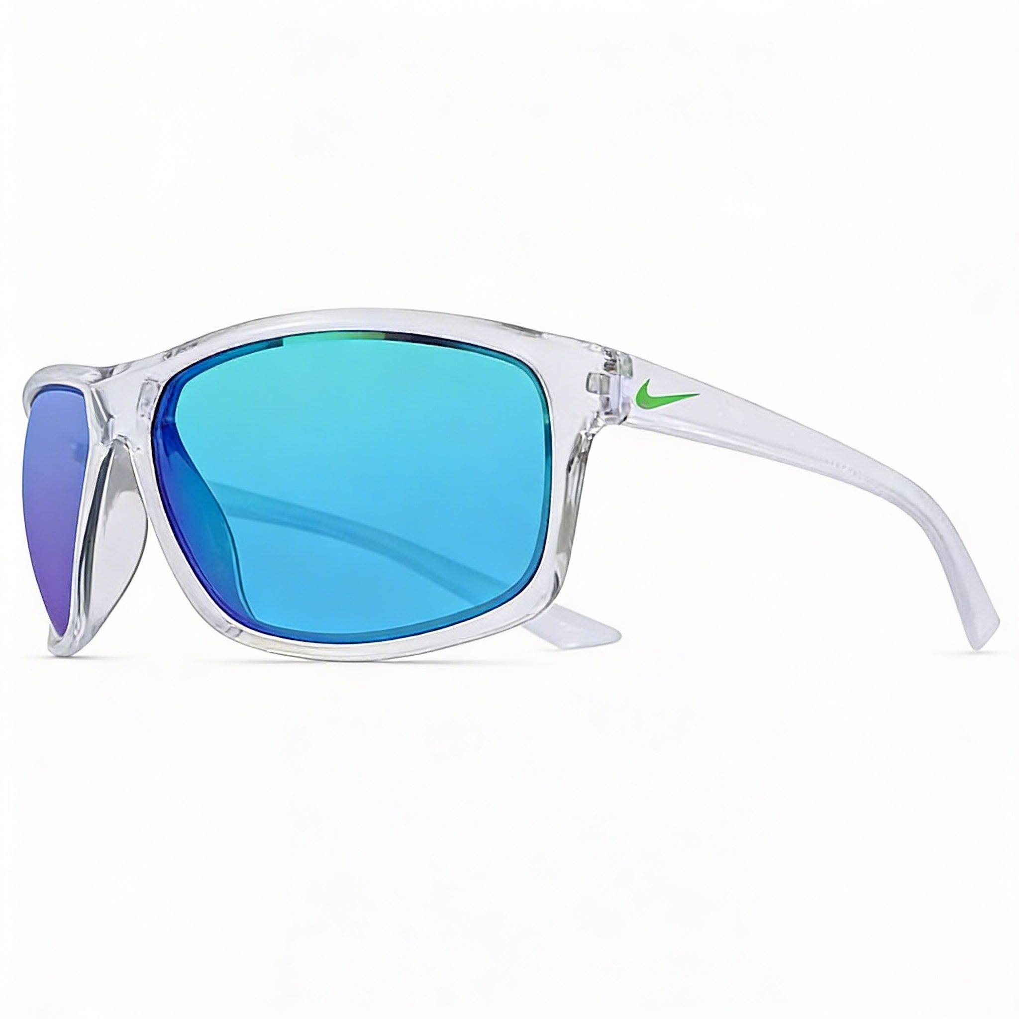 Nike Adrenaline M Men's Clear Grey Green Titanium Frame UV Protected Sunglasses with Polycarbonate Lenses 64mm, Photo 1