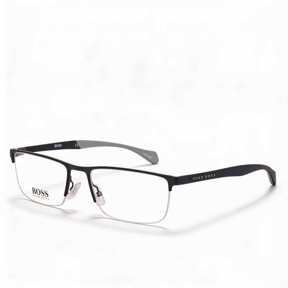 Gafas de hombre Hugo Boss 1080 negras mate cuadradas semial aire metal y poliamida 56 mm