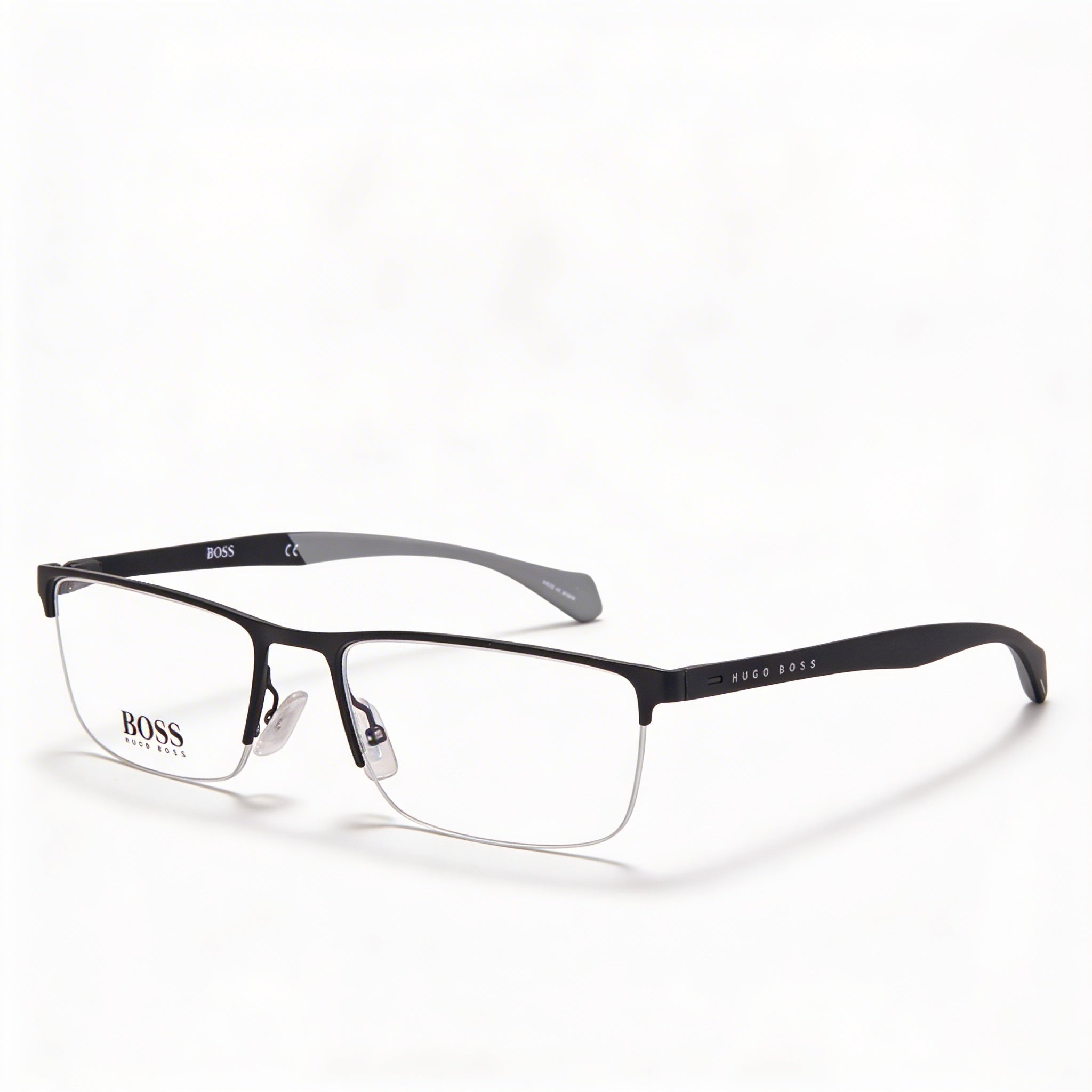 Gafas de hombre Hugo Boss 1080 negras mate cuadradas semial aire metal y poliamida 56 mm, Photo 1