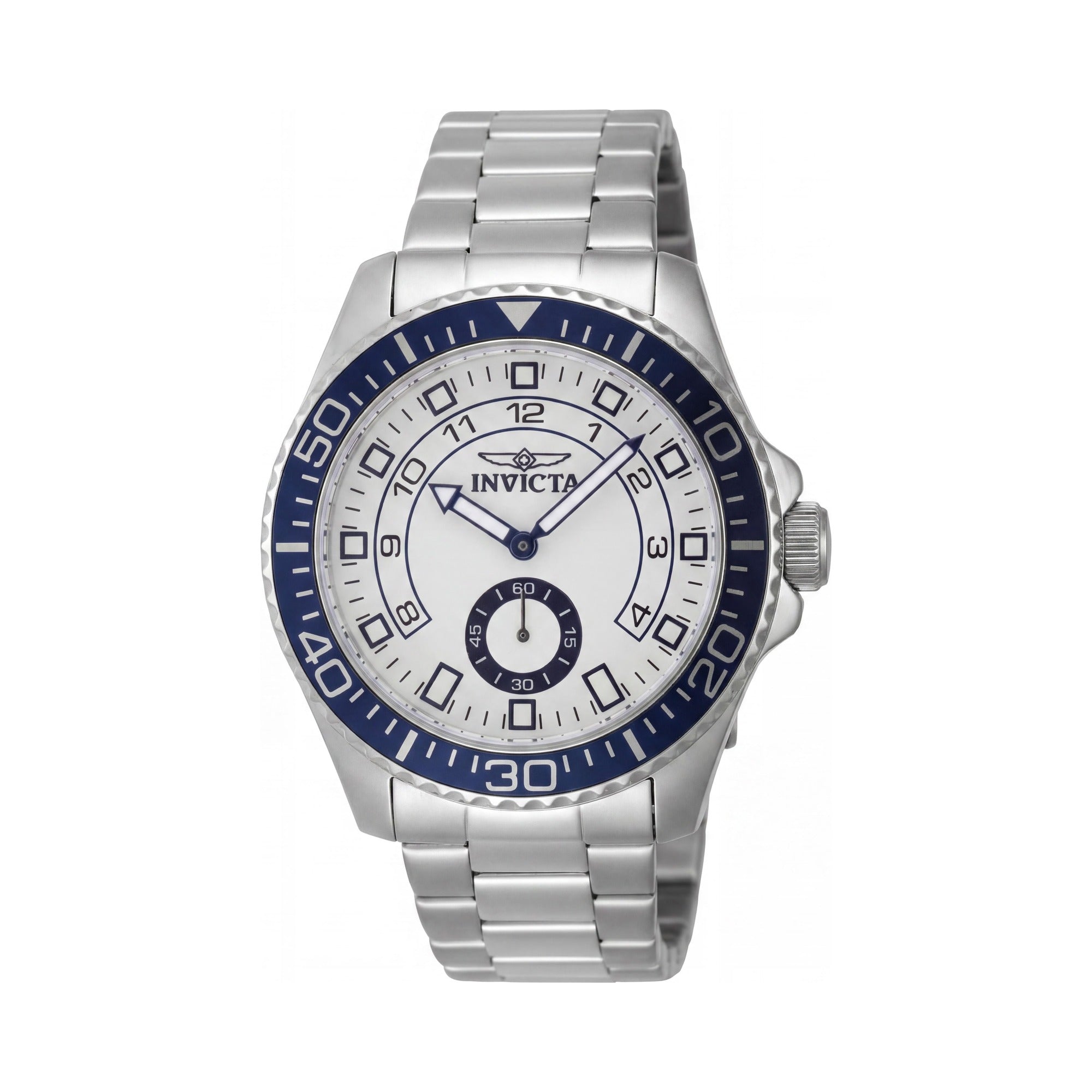 Invicta Pro Diver 47124 Unisex Silver Stainless Steel Quartz Watch 44mm Water Resistant 5 bar, Photo 1