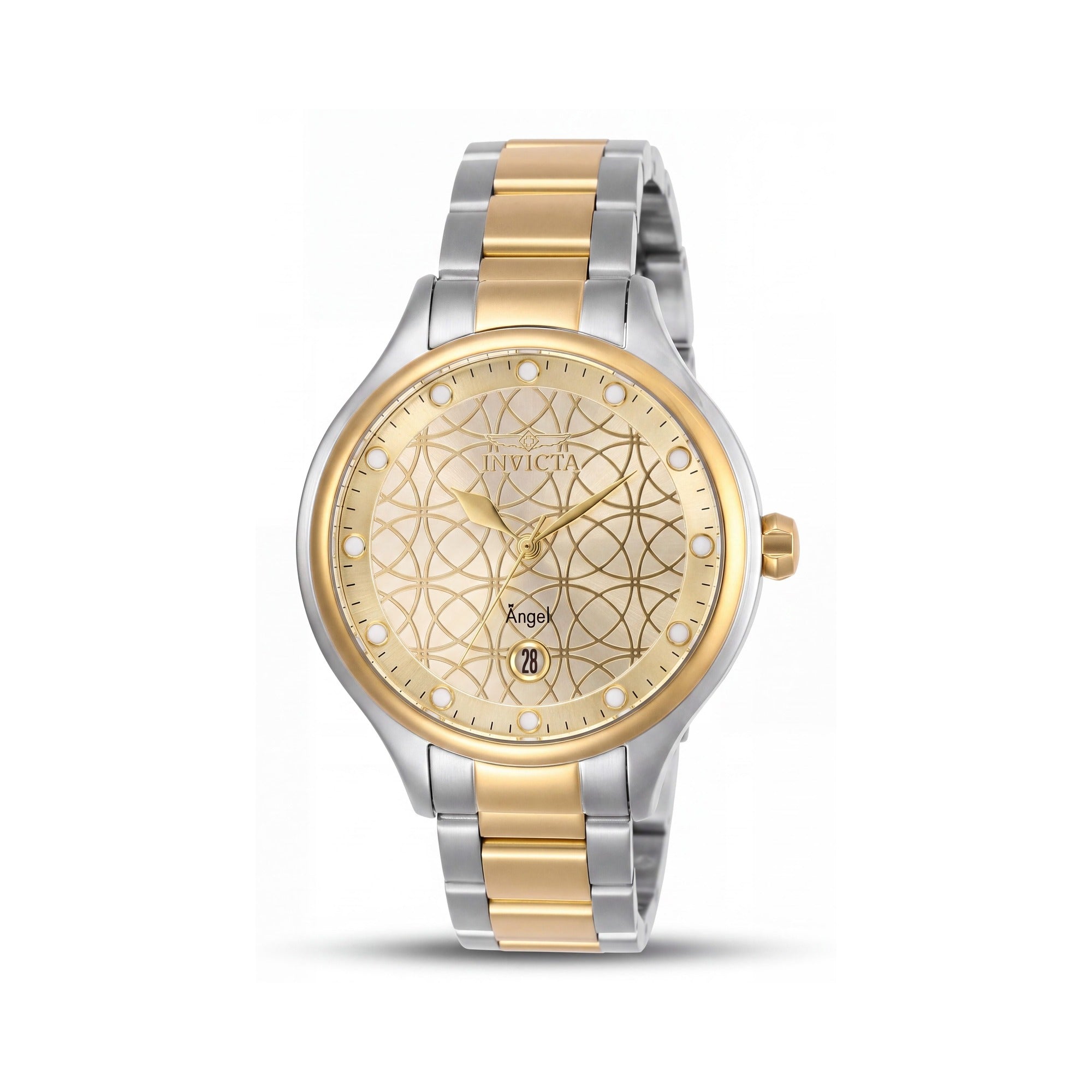 Invicta Angel 27435 Collection Women's Two Tone Rose Gold Stainless Steel Water Resistant Bracelet Watch 38mm, Photo 1