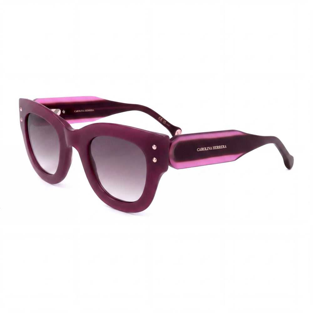 Carolina Herrera HER 0222/S Women's Casual Sunglasses with Cyclamen Ecological Oil Frame and Grey Doubleshade Lenses 47/26/145