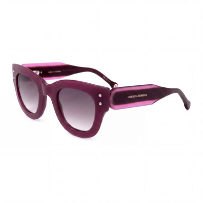 Carolina Herrera HER 0222/S Women's Casual Sunglasses with Cyclamen Ecological Oil Frame and Grey Doubleshade Lenses 47/26/145