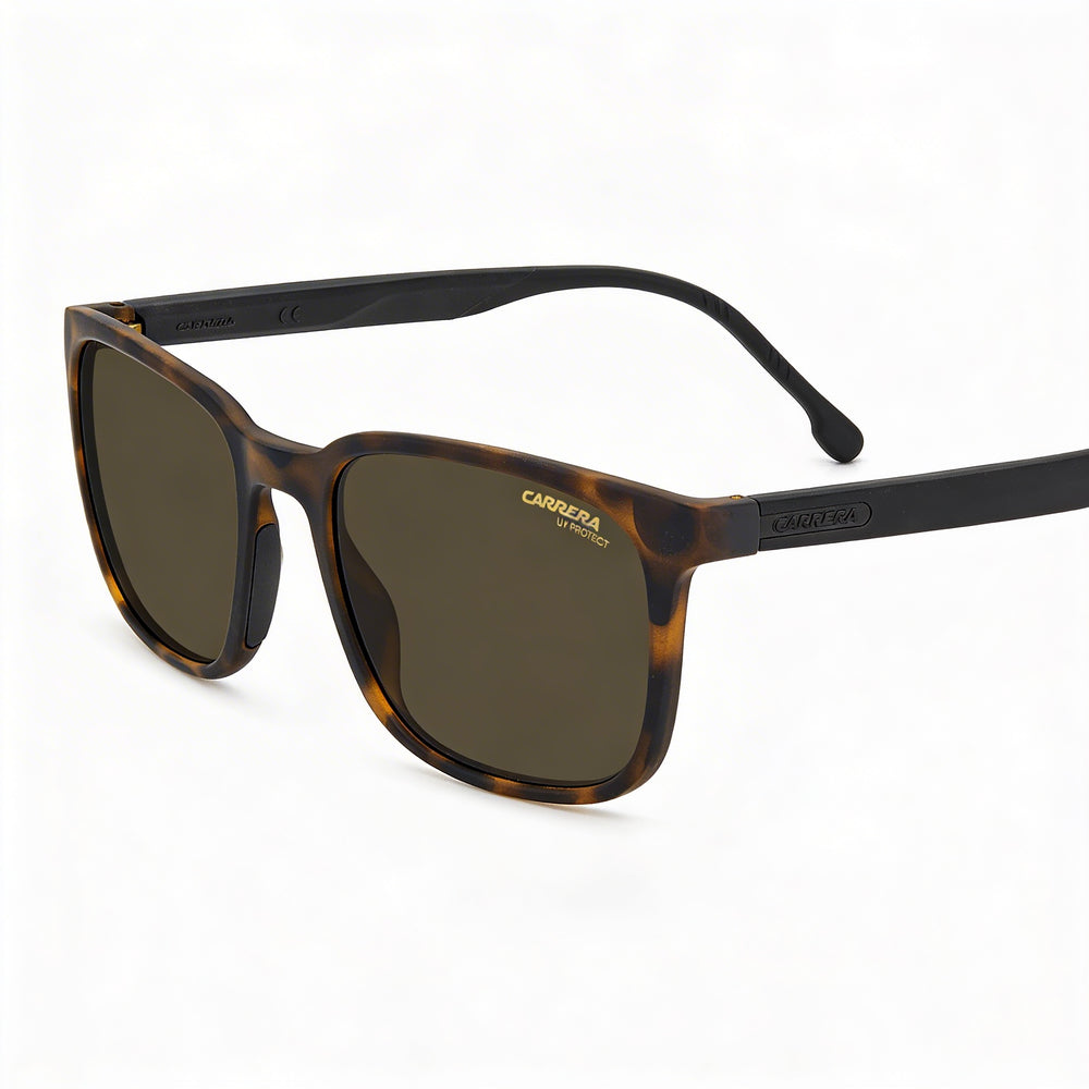 Carrera 8046/S Unisex Matte Havana Polyamide Injection Grilamid UV Protection Sunglasses 54mm