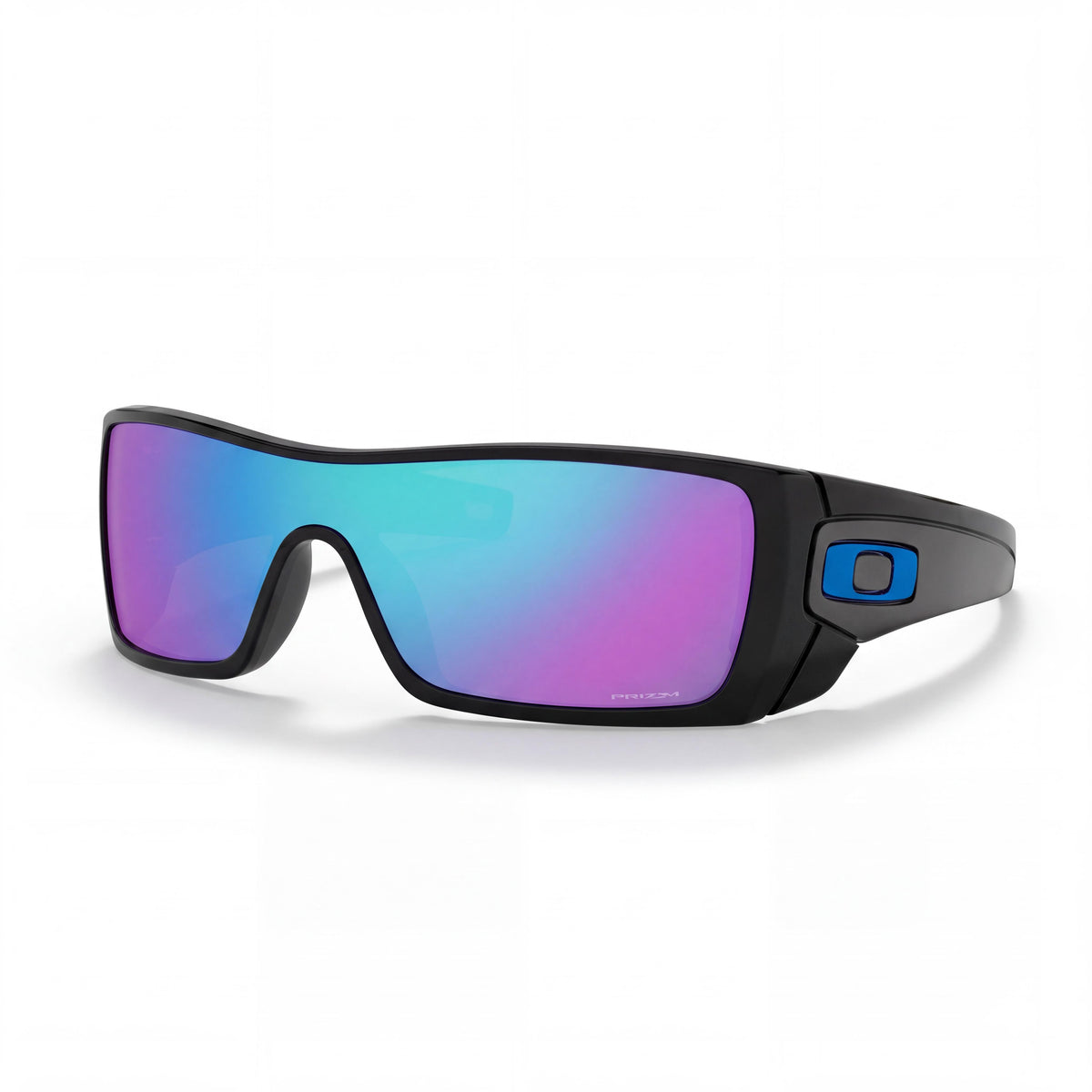 Oakley OO9101 Men's Rectangle Sunglasses, Polished Black & Prizm Sapphire, Multi-coloured Non-Polarized UV Protected, 127mm, Photo 1