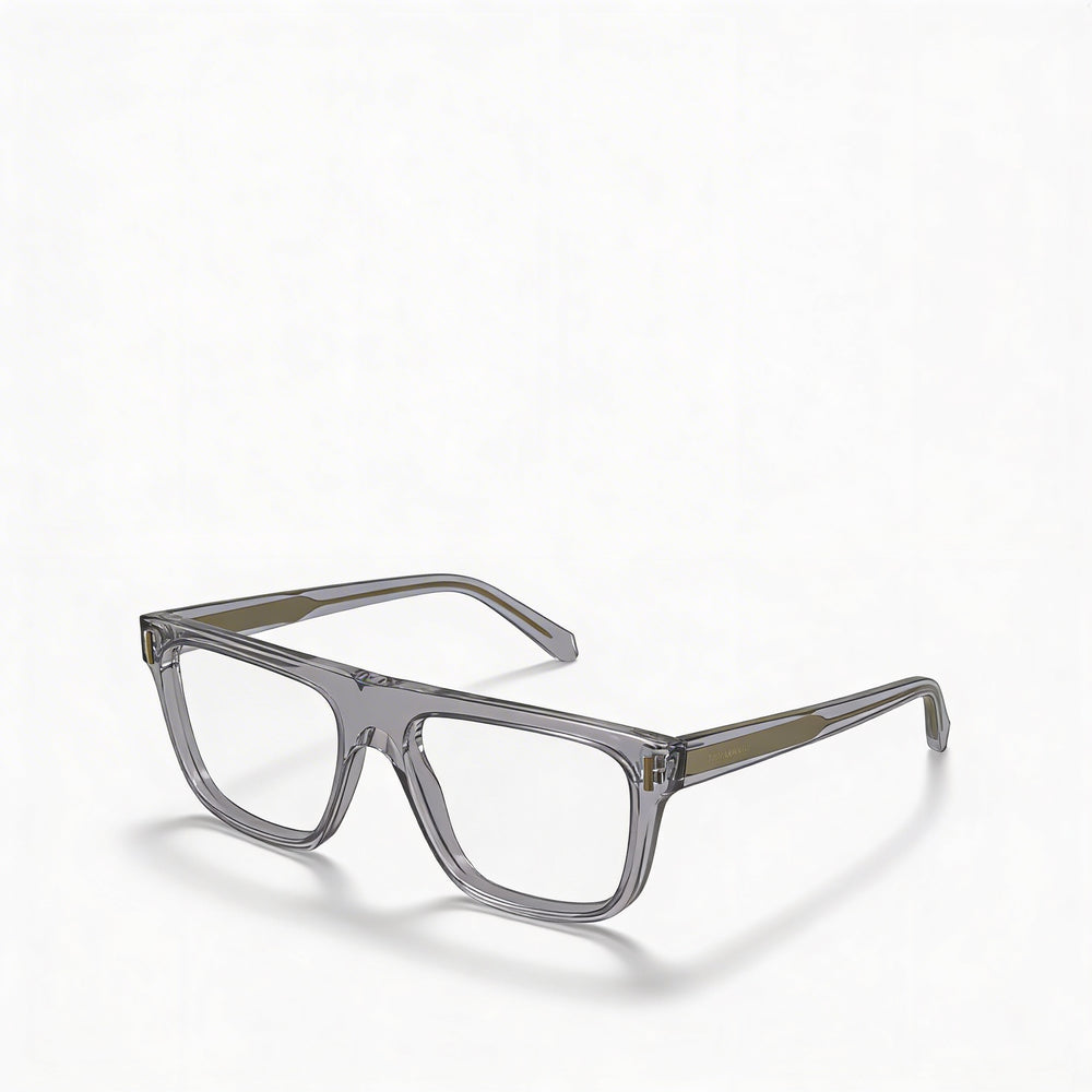 Gafas Ferragamo Sf2997 de acetato gris claro para hombre con lentes de policarbonato 55 mm