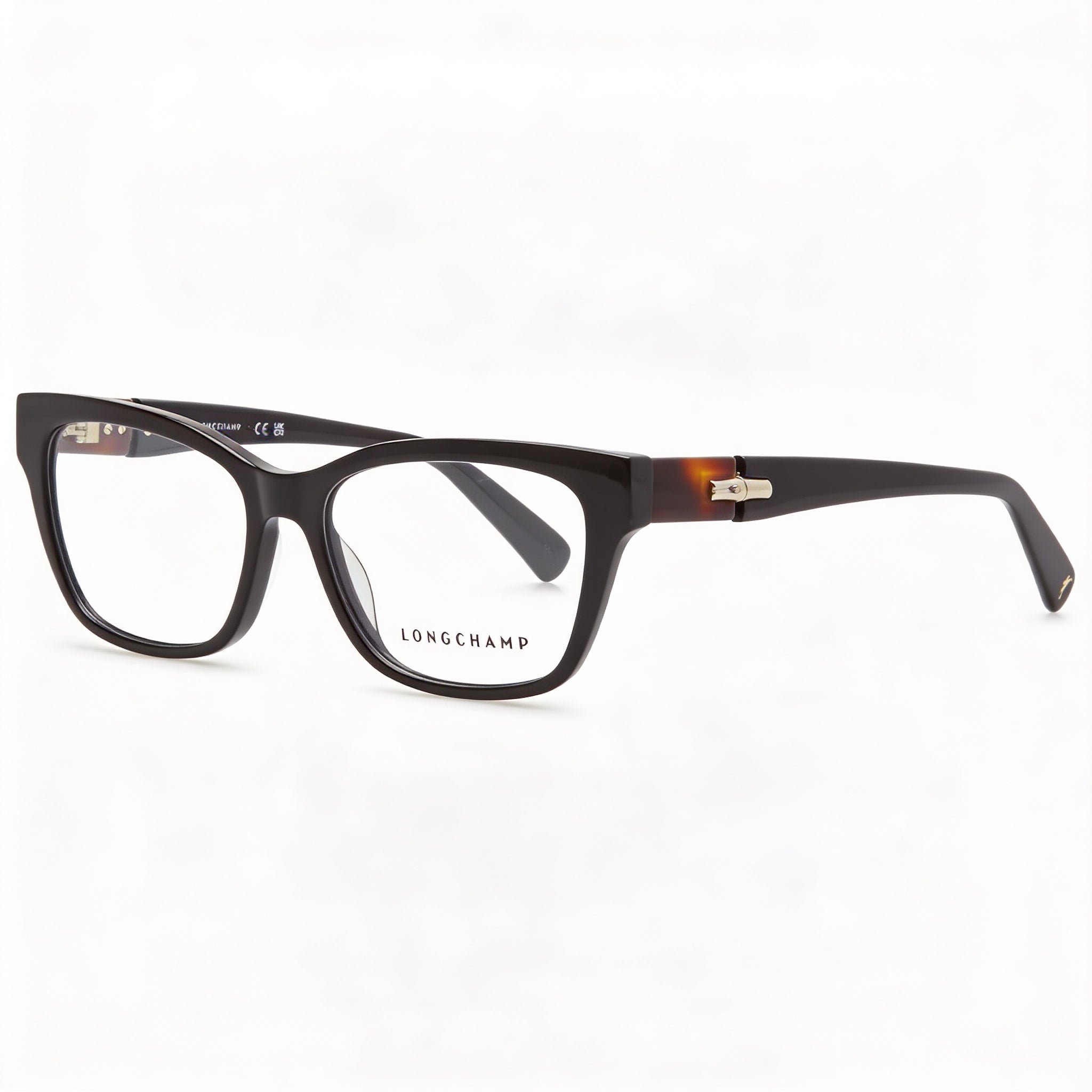 Longchamp Casual LO2697 Women's Black Propionate Frame Polycarbonate Lens Prescription-Ready Eyeglasses 53mm, Photo 1