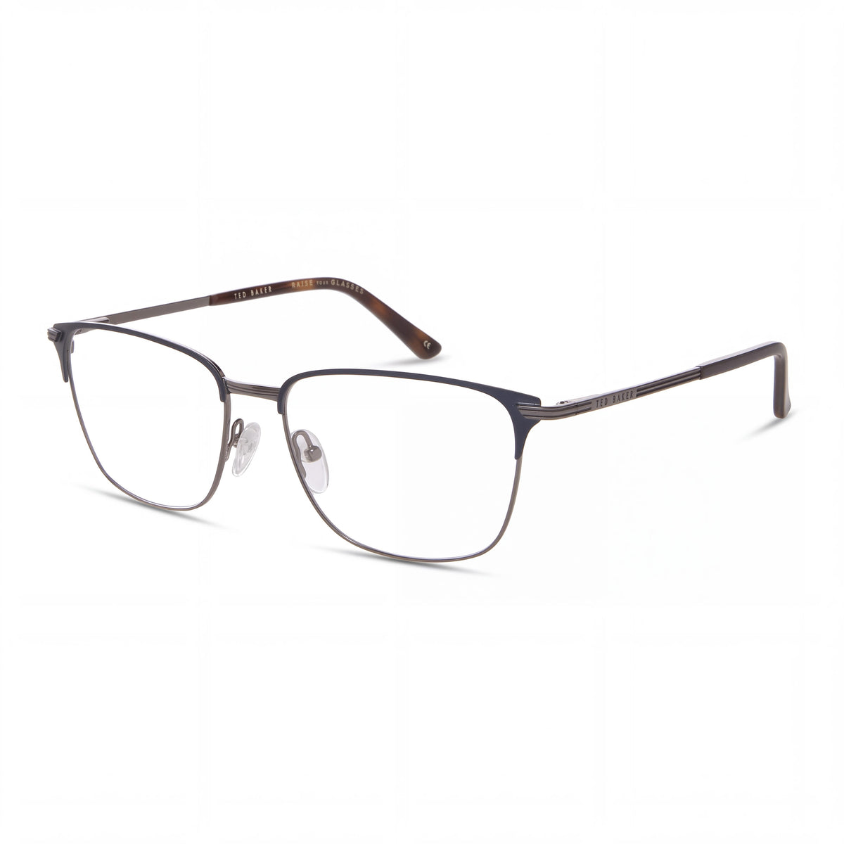 Ted Baker Smuggler TB 4235 Men's Eyeglasses in Navy Light Gunmetal with Composite Frame, 55mm, Photo 1