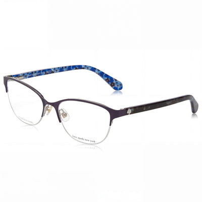 kate spade new york ADALINA Women's Metal Plateado Flowers Frame Silver Lens 53mm