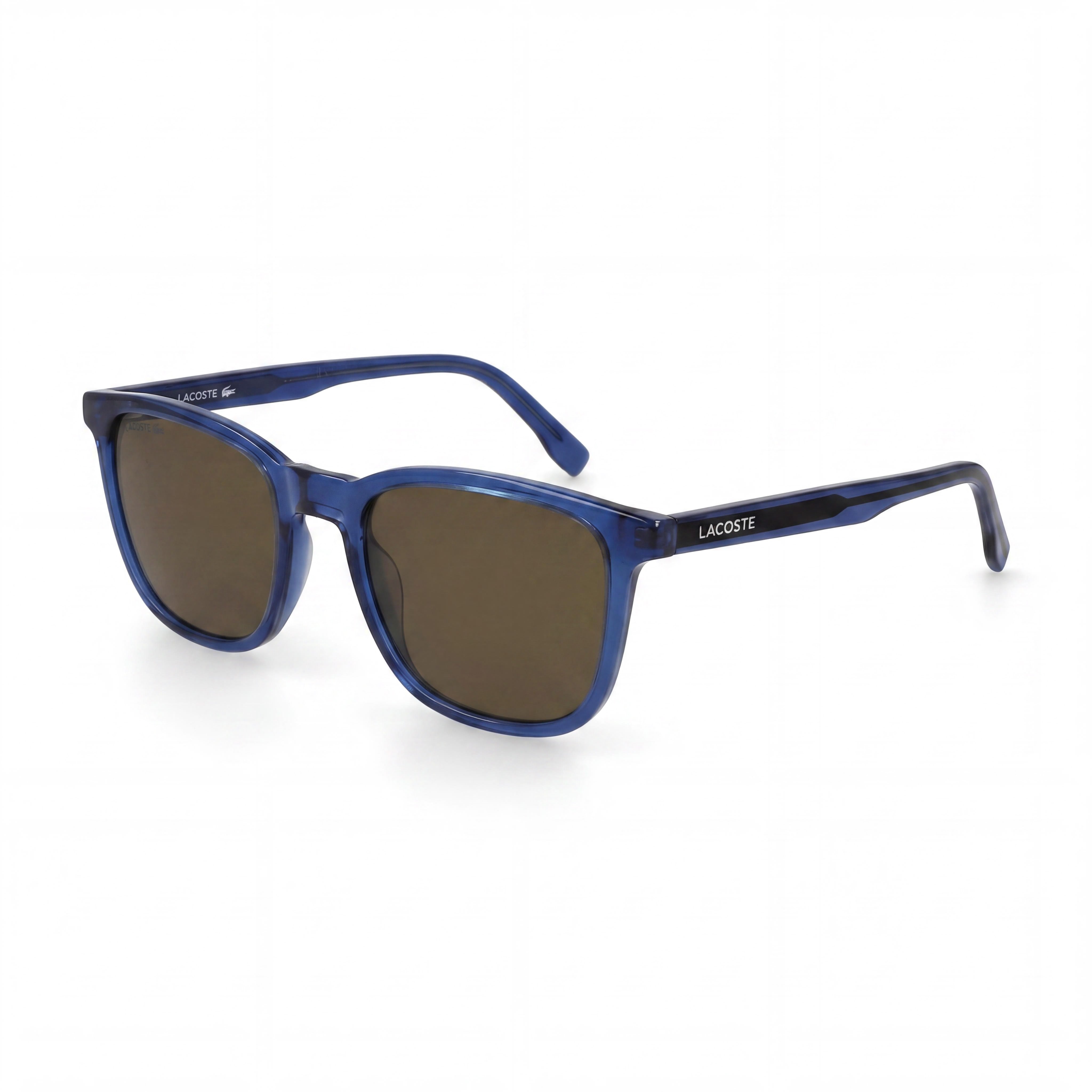 Lacoste Casual Unisex Transparent Blue Injected UV Protection Non-Polarized Sunglasses 53mm, Photo 1
