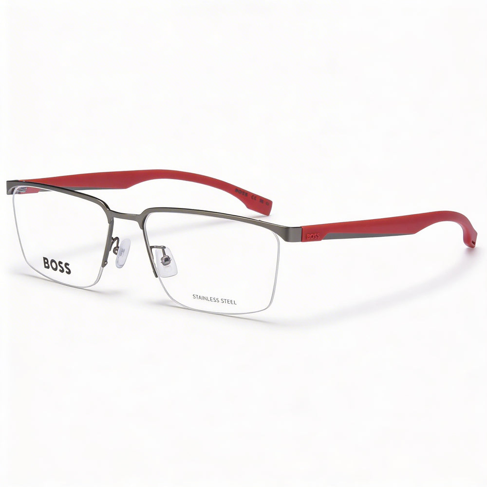 Gafas de sol Hugo Boss 1543/f de estilo moderno para hombre con montura de acero de aleación Ruth oscuro y lentes de policarbonato de 57 mm
