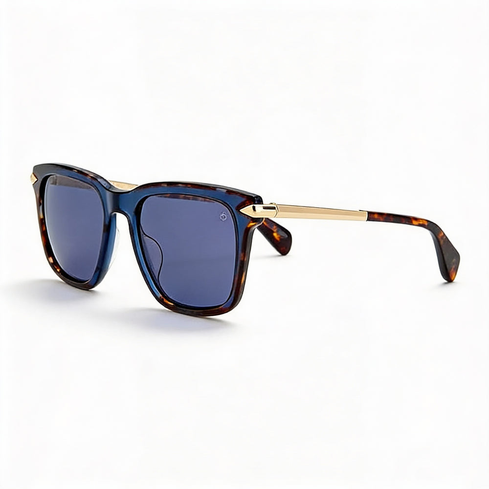 Gafas de sol rag &amp; bone Rnb5044/s de acetato color habana azul para hombre de 53 mm