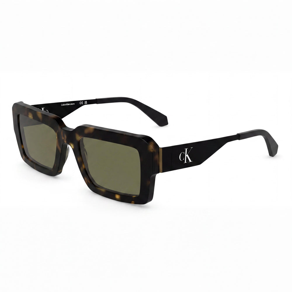 Calvin Klein Ckj25606s Unisex Dark Havana Plastic Frame Solid Brown UV Protected Non-Polarized Lenses 52mm