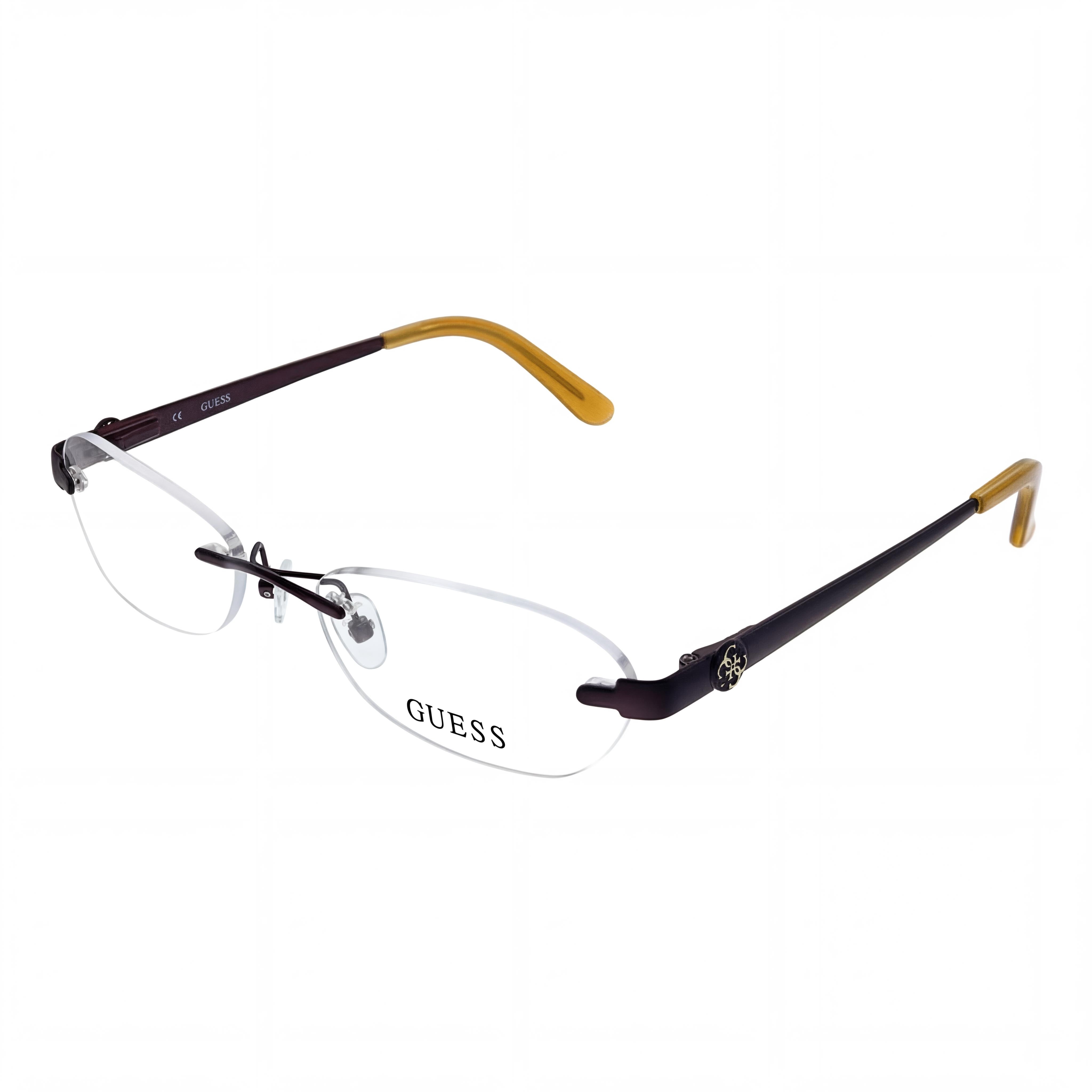 Guess Gu2338-pur-53 Purple Oval Eyeglasses Unisex, Metal 53mm, Photo 1