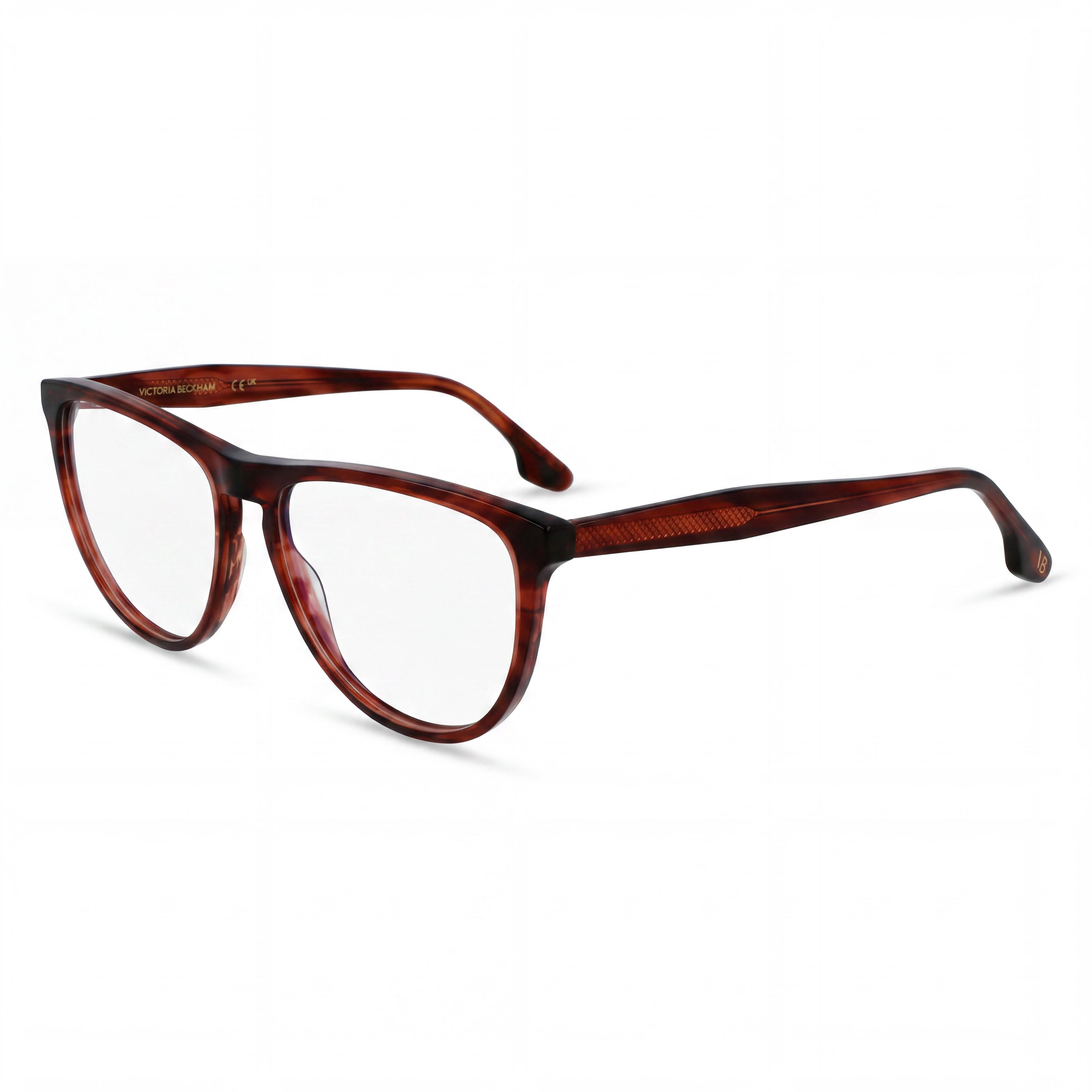 Gafas de sol Victoria Beckham Vb2672 para mujer, con montura de rayas rojas, graduadas, 56-15-140, Photo 1