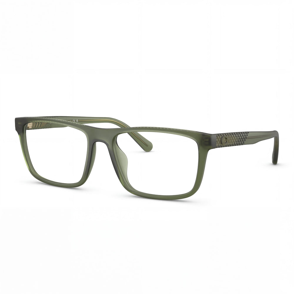 Gafas de plástico Coach Hc6263u Universal Fit para hombre Verde ejército transparente mate 55 mm