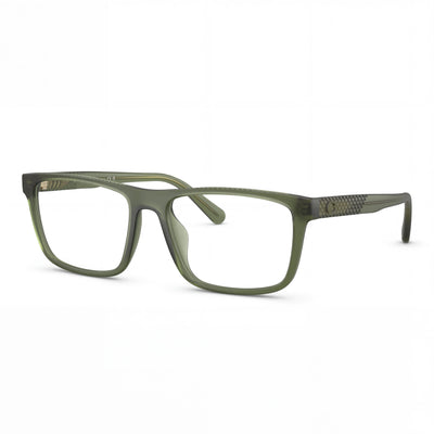 Coach Hc6263u Universal Fit Men's Plastic Eyeglasses Matte Transparent Army Green 55mm