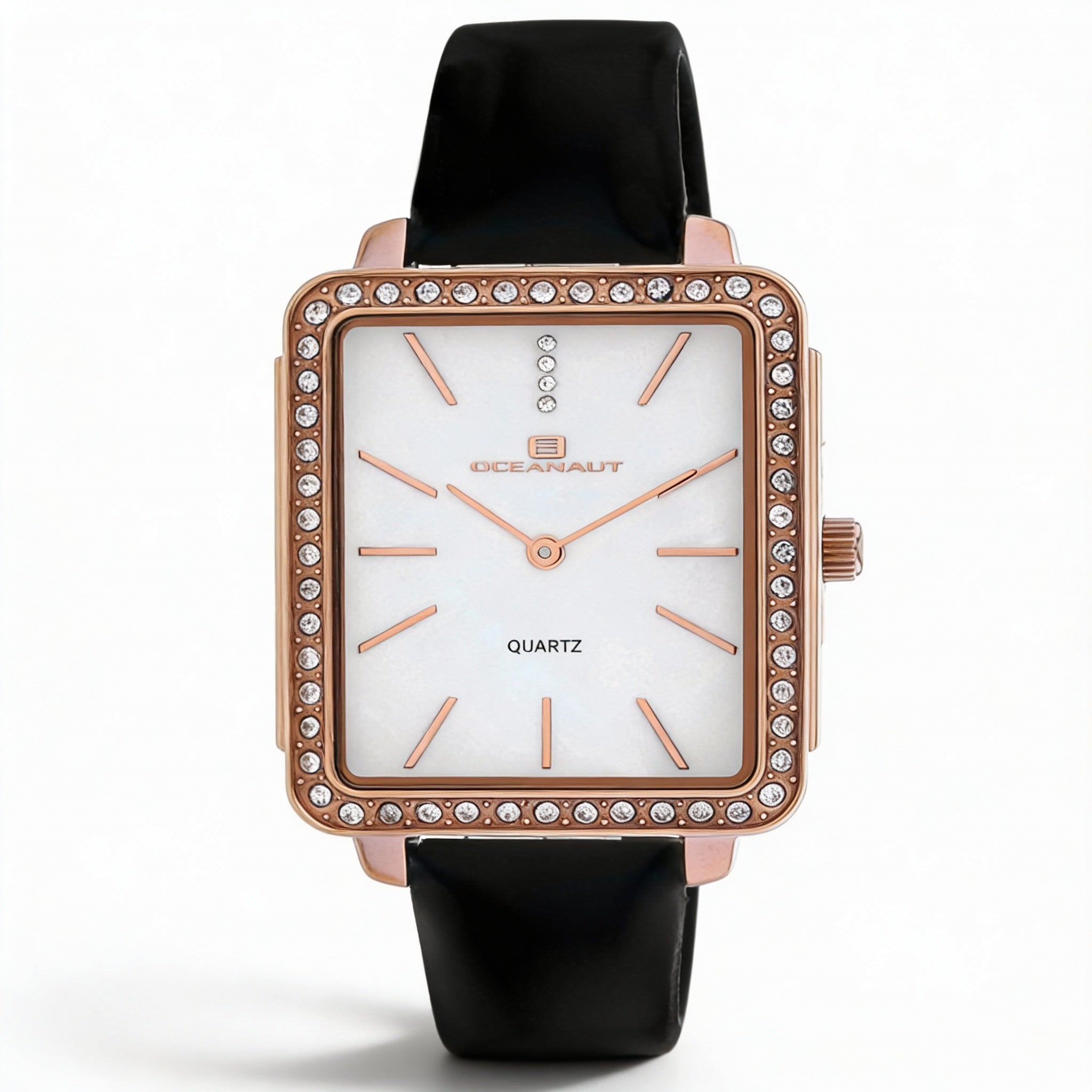 Reloj Oceanaut para mujer con movimiento de cuarzo y esfera blanca, mineral resistente al agua y a los arañazos., Photo 1