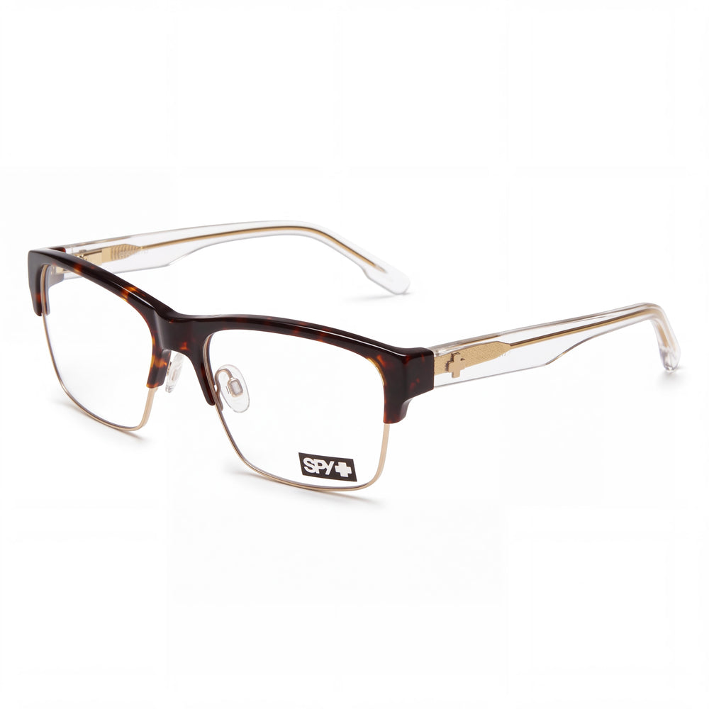 Gafas ópticas unisex Spy BRODY 5050 con montura de acetato Dark Tort Crystal y lentes transparentes, talla 59