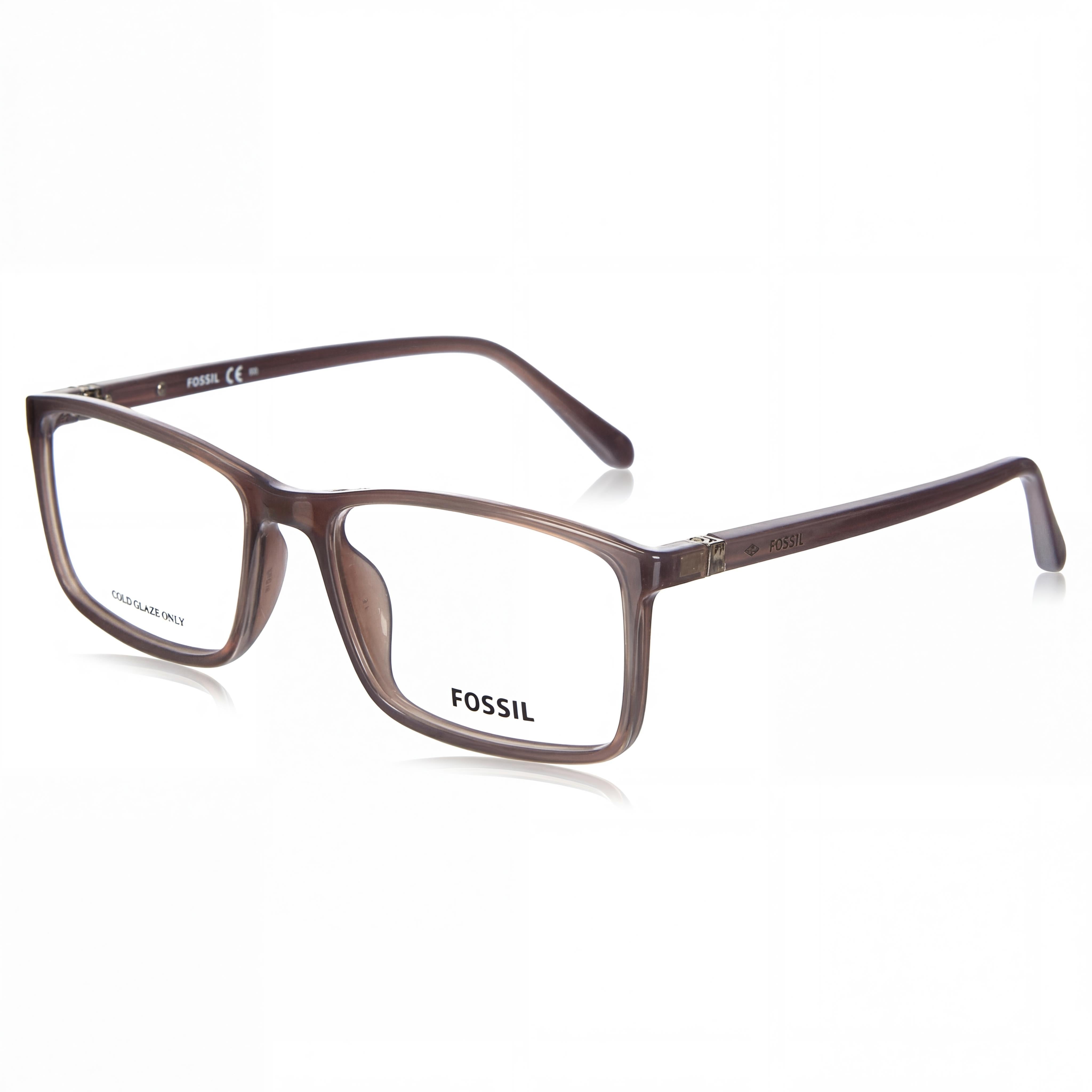 Fossil Modern Men’s Propionate Crystal Grey Non-polarised Sunglasses with Polycarbonate Lenses 55mm, Photo 1