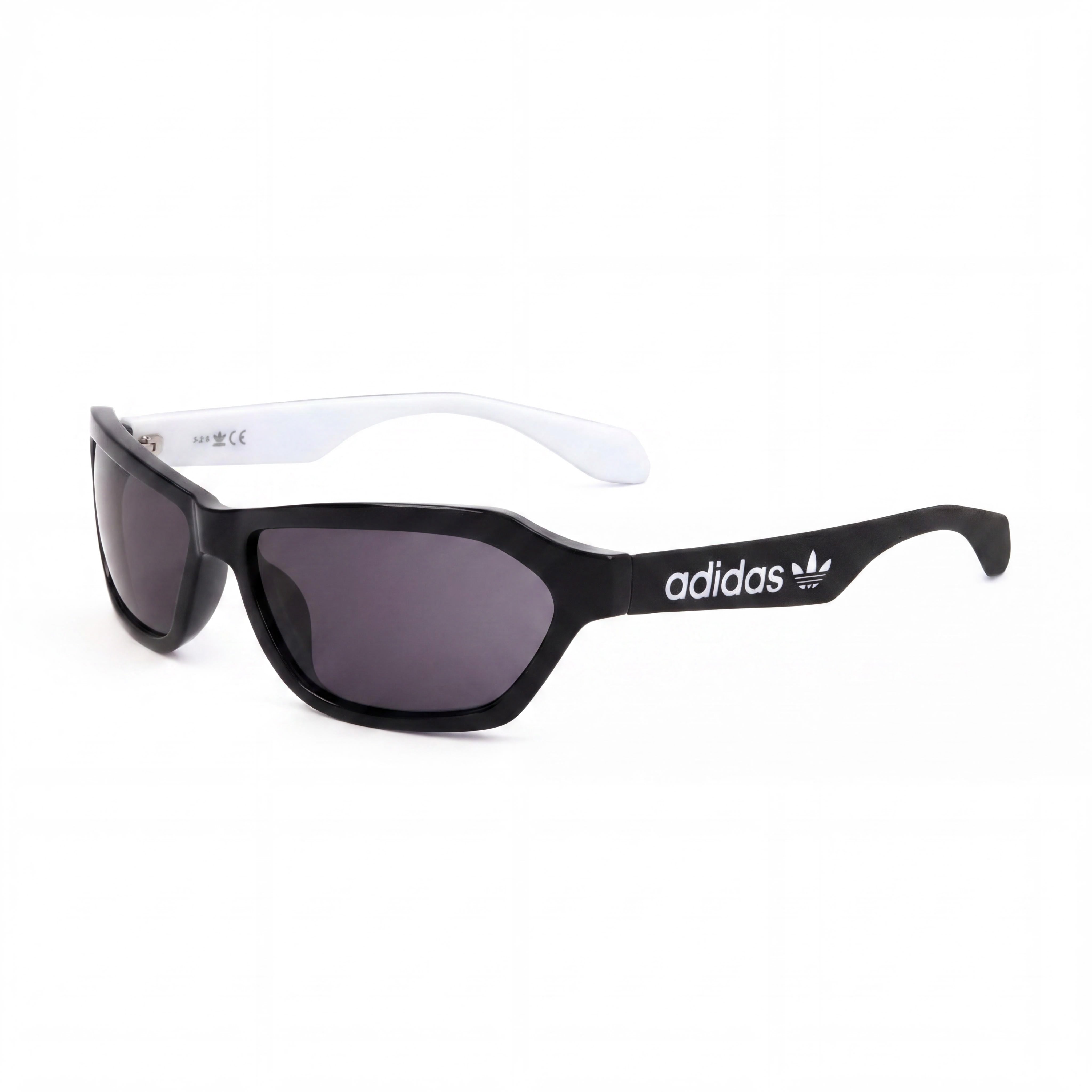 Gafas de sol Adidas Originals Modern Unisex de acetato, color negro brillante y gris, lentes de 58 mm con protección UV, Photo 1